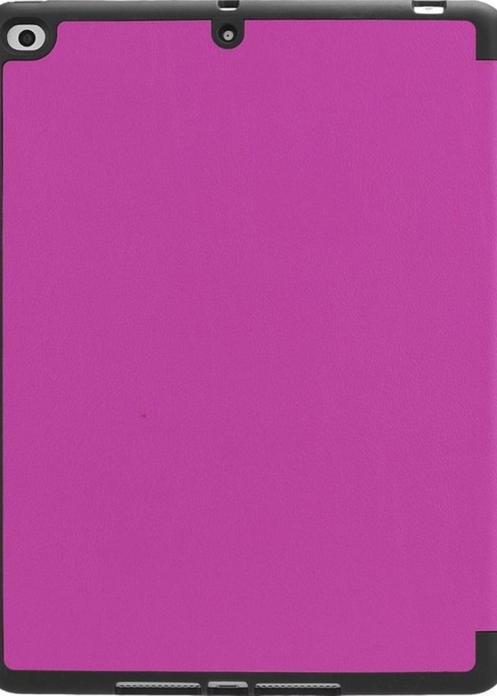 BTH Hoes Geschikt voor iPad 2017 Hoes Book Case Hoesje Trifold Cover - Hoesje Geschikt voor iPad 5 Hoesje Bookcase - Paars