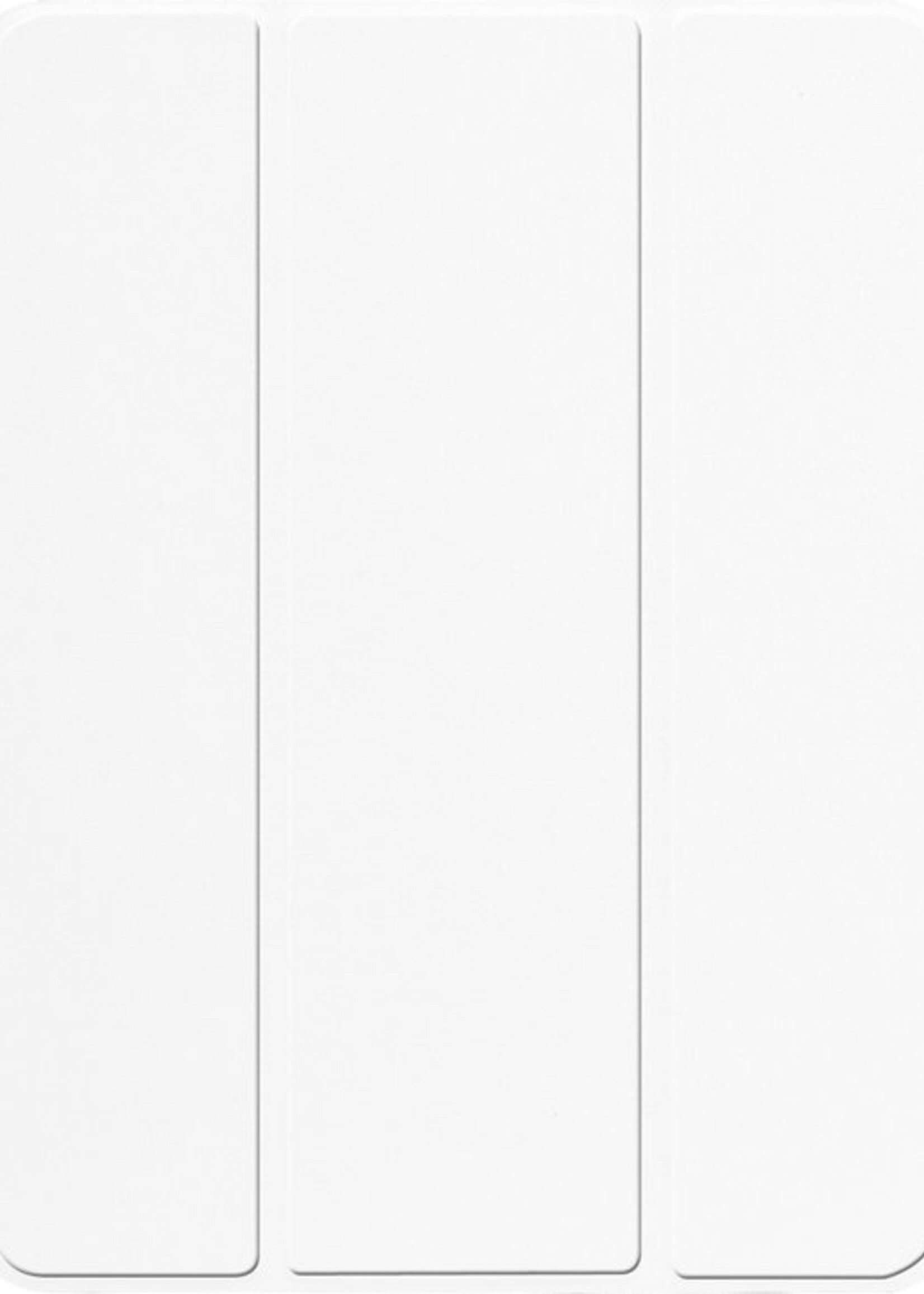 BTH Hoes Geschikt voor iPad 2017 Hoes Book Case Hoesje Trifold Cover - Hoesje Geschikt voor iPad 5 Hoesje Bookcase - Wit