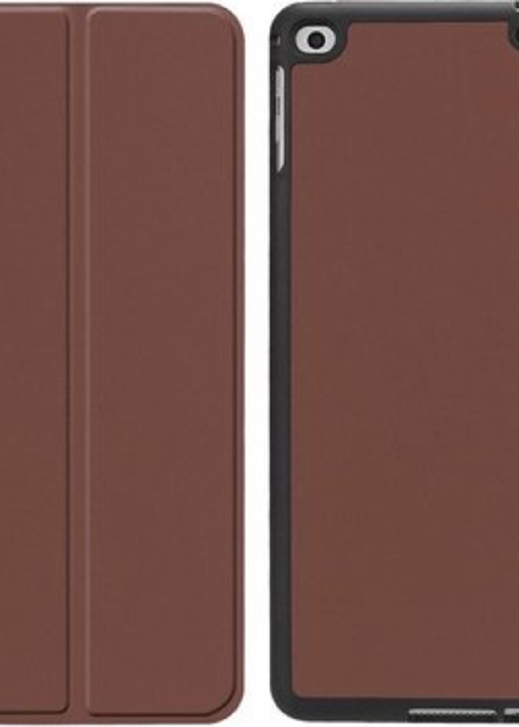 BTH Hoes Geschikt voor iPad 2017 Hoes Book Case Hoesje Trifold Cover - Hoesje Geschikt voor iPad 5 Hoesje Bookcase - Bruin