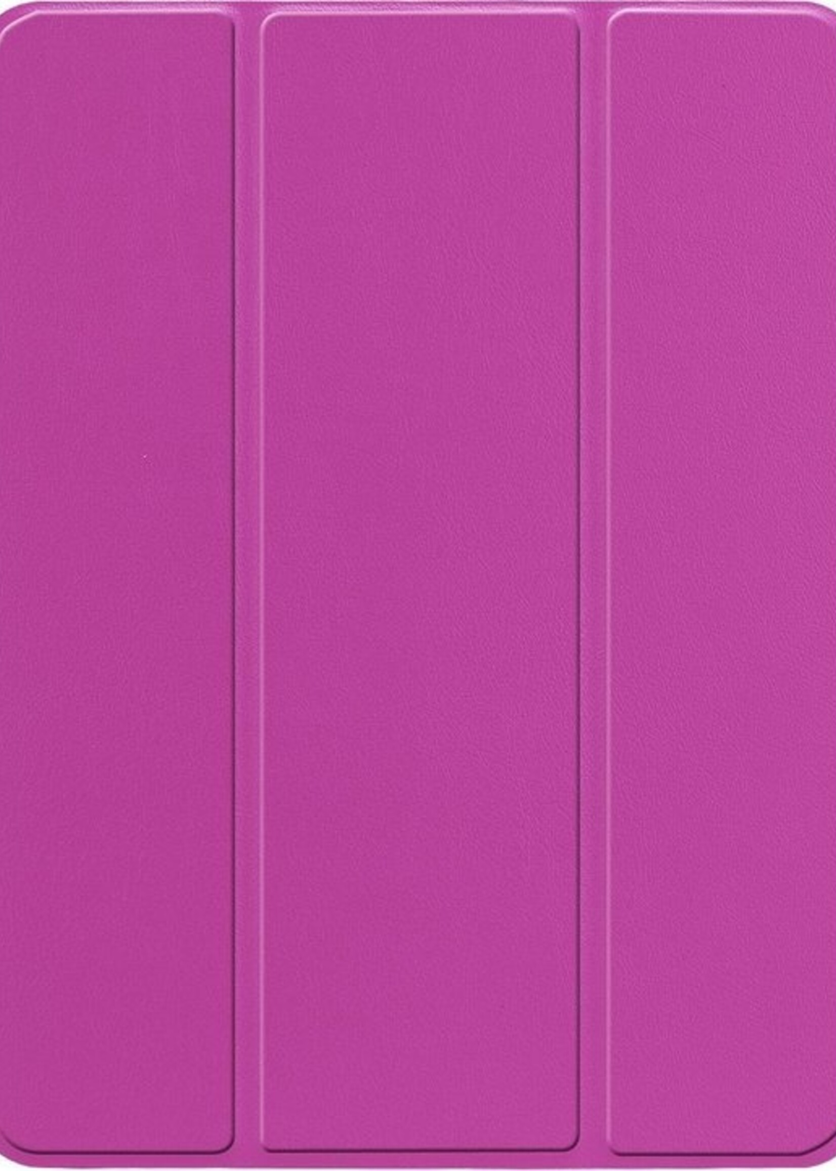 BTH Hoes Geschikt voor iPad Air 1 Hoes Book Case Hoesje Trifold Cover - Hoesje Geschikt voor iPad 6 Hoesje Bookcase - Paars