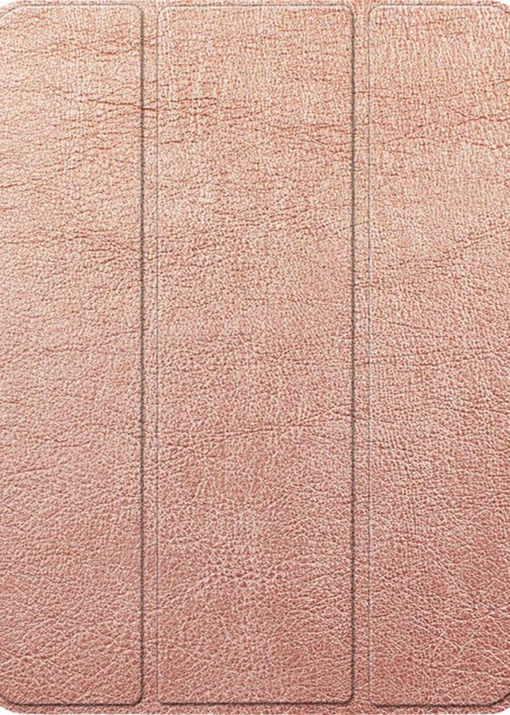 BTH Hoes Geschikt voor iPad Air 1 Hoes Book Case Hoesje Trifold Cover - Hoesje Geschikt voor iPad 6 Hoesje Bookcase - Rosé goud