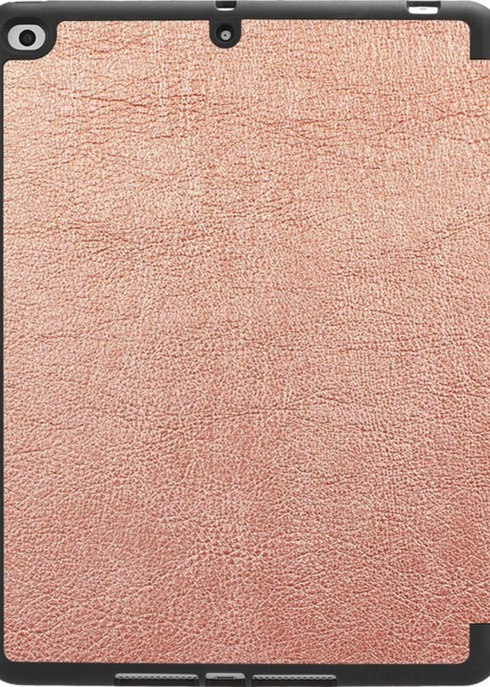 BTH Hoes Geschikt voor iPad Air 1 Hoes Book Case Hoesje Trifold Cover - Hoesje Geschikt voor iPad 6 Hoesje Bookcase - Rosé goud