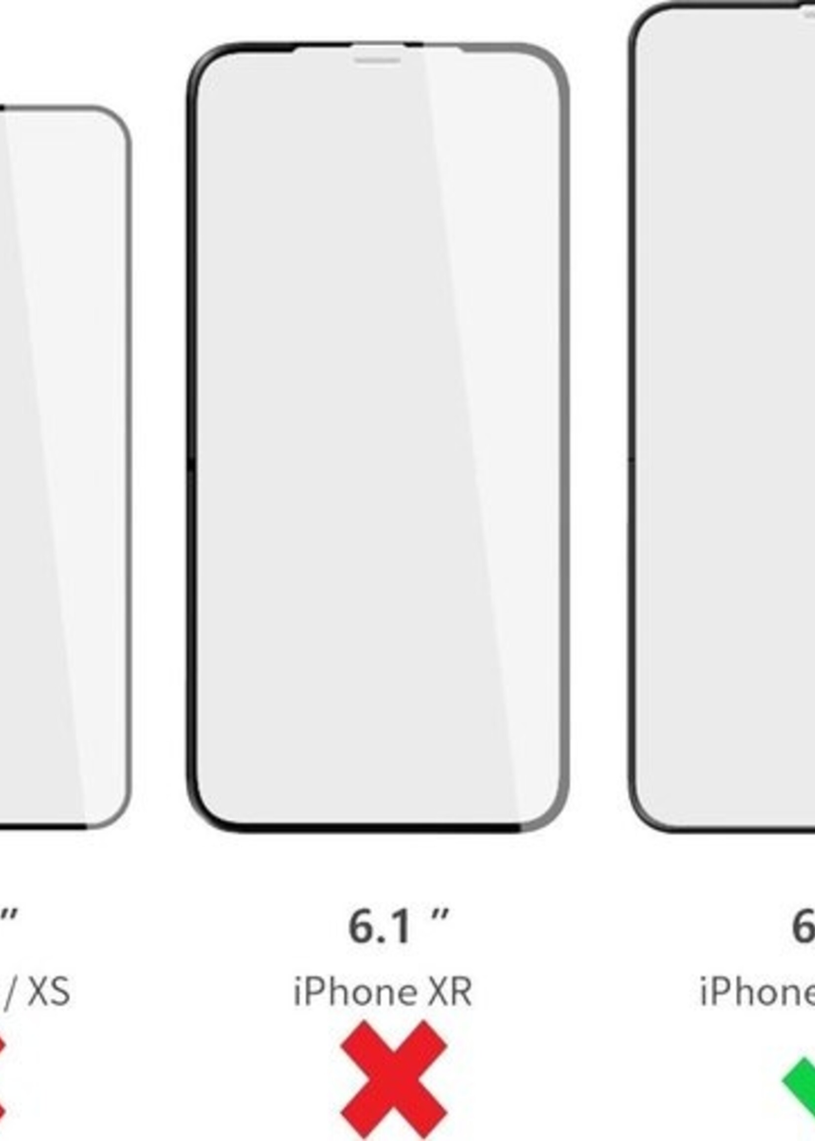 BTH Screenprotector Geschikt voor iPhone Xs Max Screenprotector Glas Gehard Tempered Glass - Screenprotector Geschikt voor iPhone Xs Max Screen Protector Screen Cover