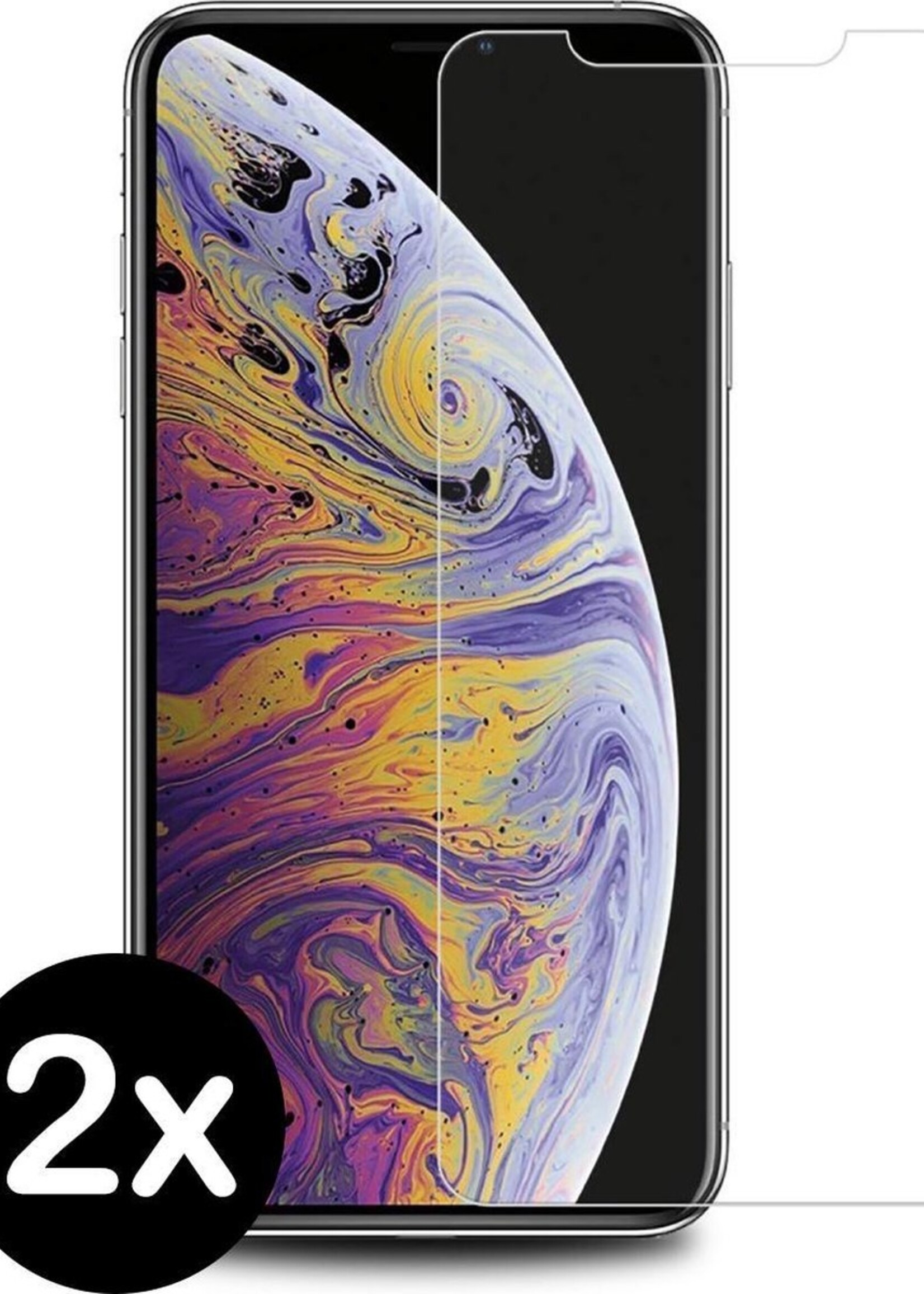 BTH Screenprotector Geschikt voor iPhone XR Screenprotector Glas Gehard Tempered Glass - Screenprotector Geschikt voor iPhone XR Screen Protector Screen Cover - 2 PACK