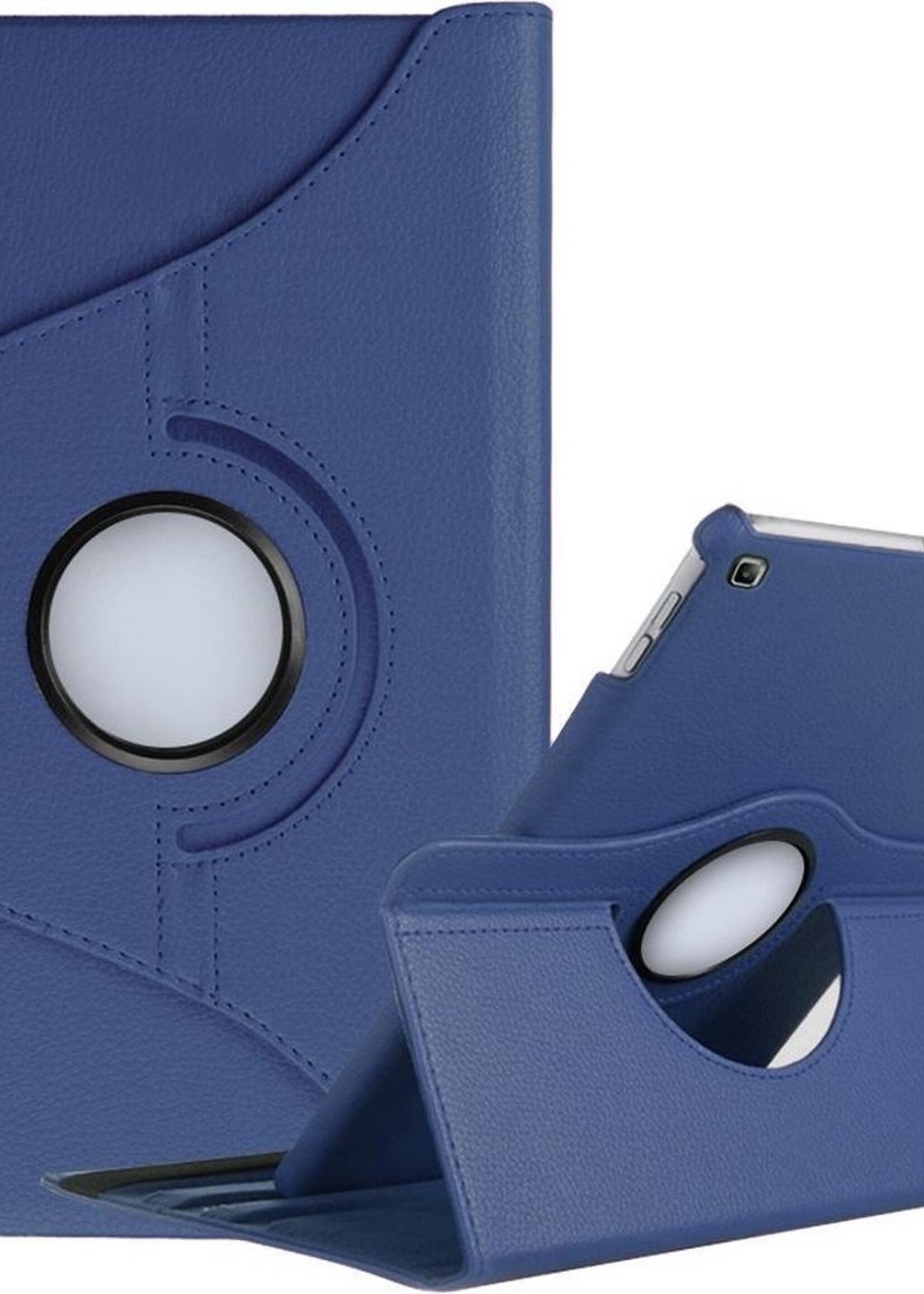 BTH Hoes Geschikt voor Samsung Galaxy Tab A 10.1 2019 Hoes Case 360 Draaibare Hoes Cover - Hoesje Geschikt voor Samsung Tab A 10.1 2019 Hoesje Draaibaar - Blauw