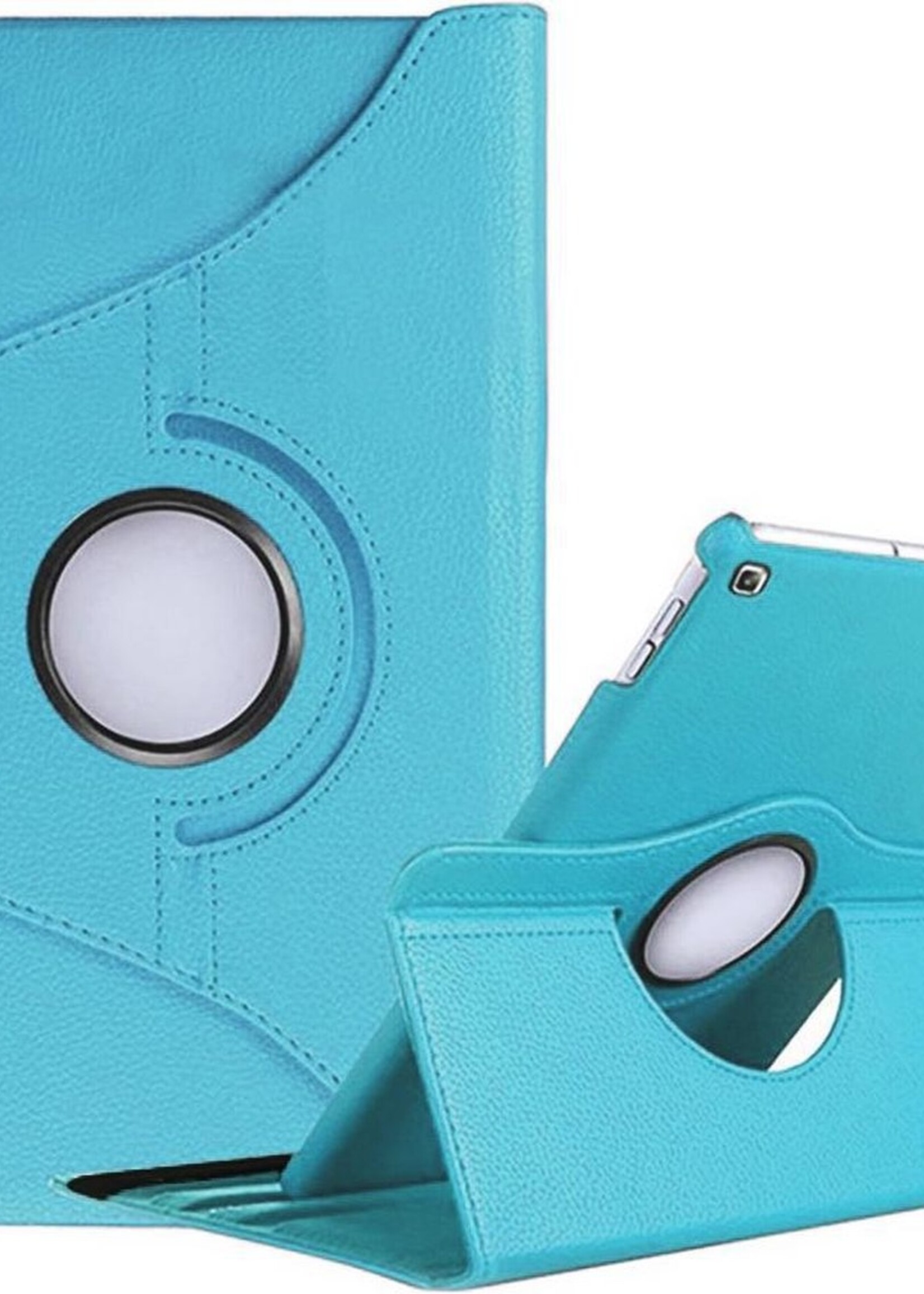 BTH Hoes Geschikt voor Samsung Galaxy Tab A 10.1 2019 Hoes Case 360 Draaibare Hoes Cover - Hoesje Geschikt voor Samsung Tab A 10.1 2019 Hoesje Draaibaar - Blauw