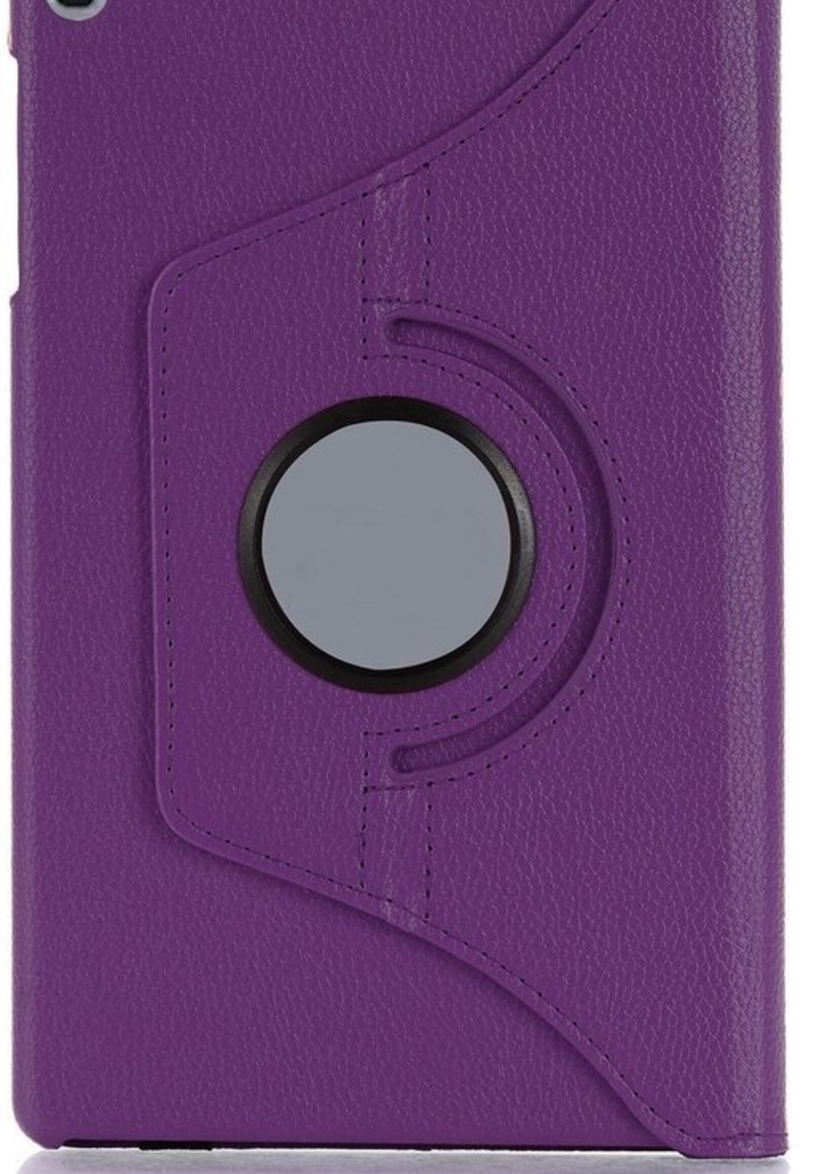 BTH Hoes Geschikt voor Samsung Galaxy Tab A 10.1 2019 Hoes Case 360 Draaibare Hoes Cover - Hoesje Geschikt voor Samsung Tab A 10.1 2019 Hoesje Draaibaar - Paars