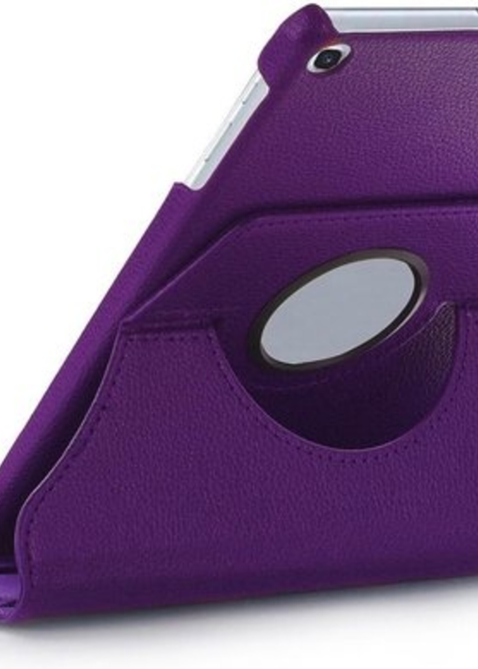 BTH Hoes Geschikt voor Samsung Galaxy Tab A 10.1 2019 Hoes Case 360 Draaibare Hoes Cover - Hoesje Geschikt voor Samsung Tab A 10.1 2019 Hoesje Draaibaar - Paars