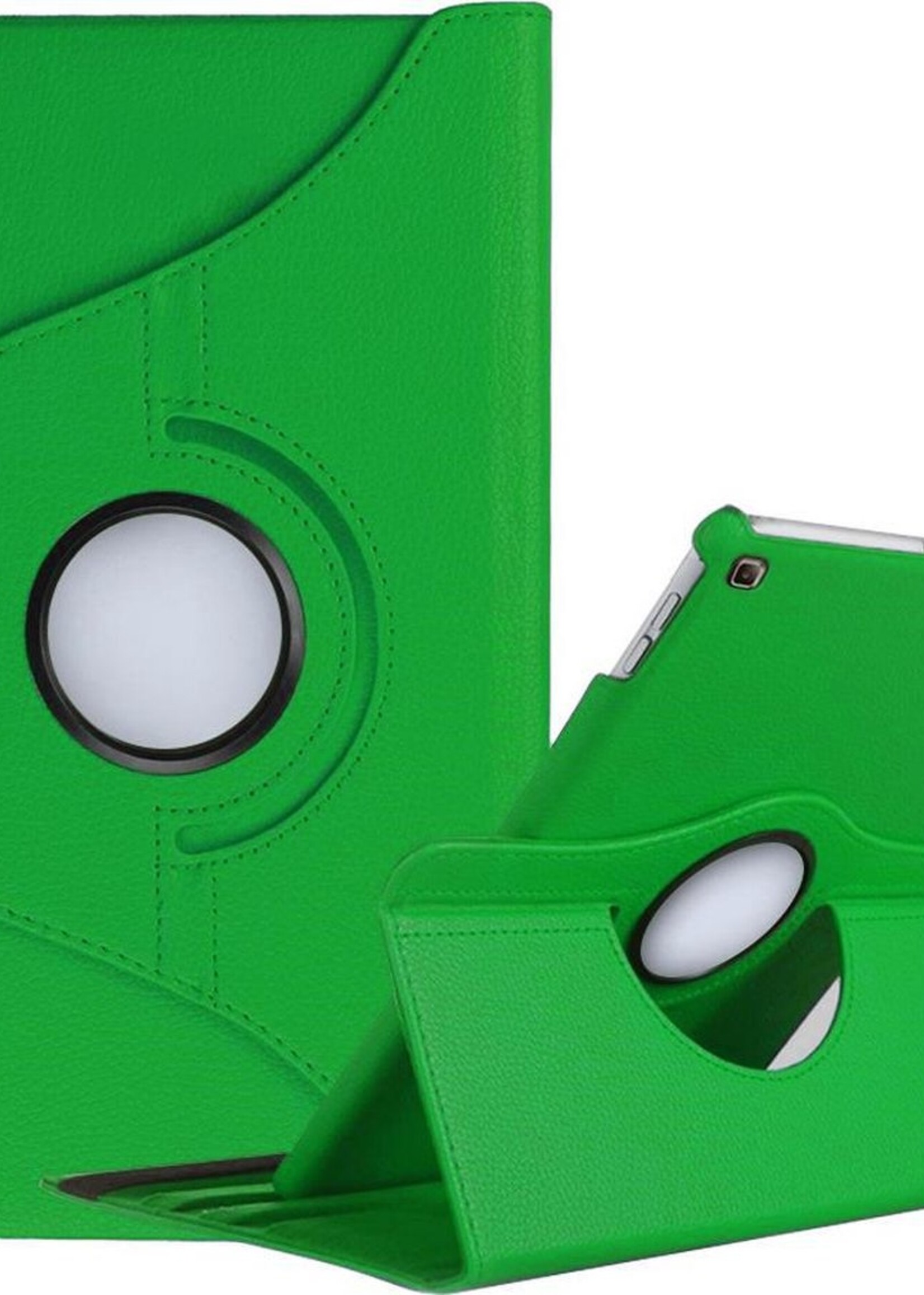BTH Hoes Geschikt voor Samsung Galaxy Tab A 10.1 2019 Hoes Case 360 Draaibare Hoes Cover - Hoesje Geschikt voor Samsung Tab A 10.1 2019 Hoesje Draaibaar - Groen