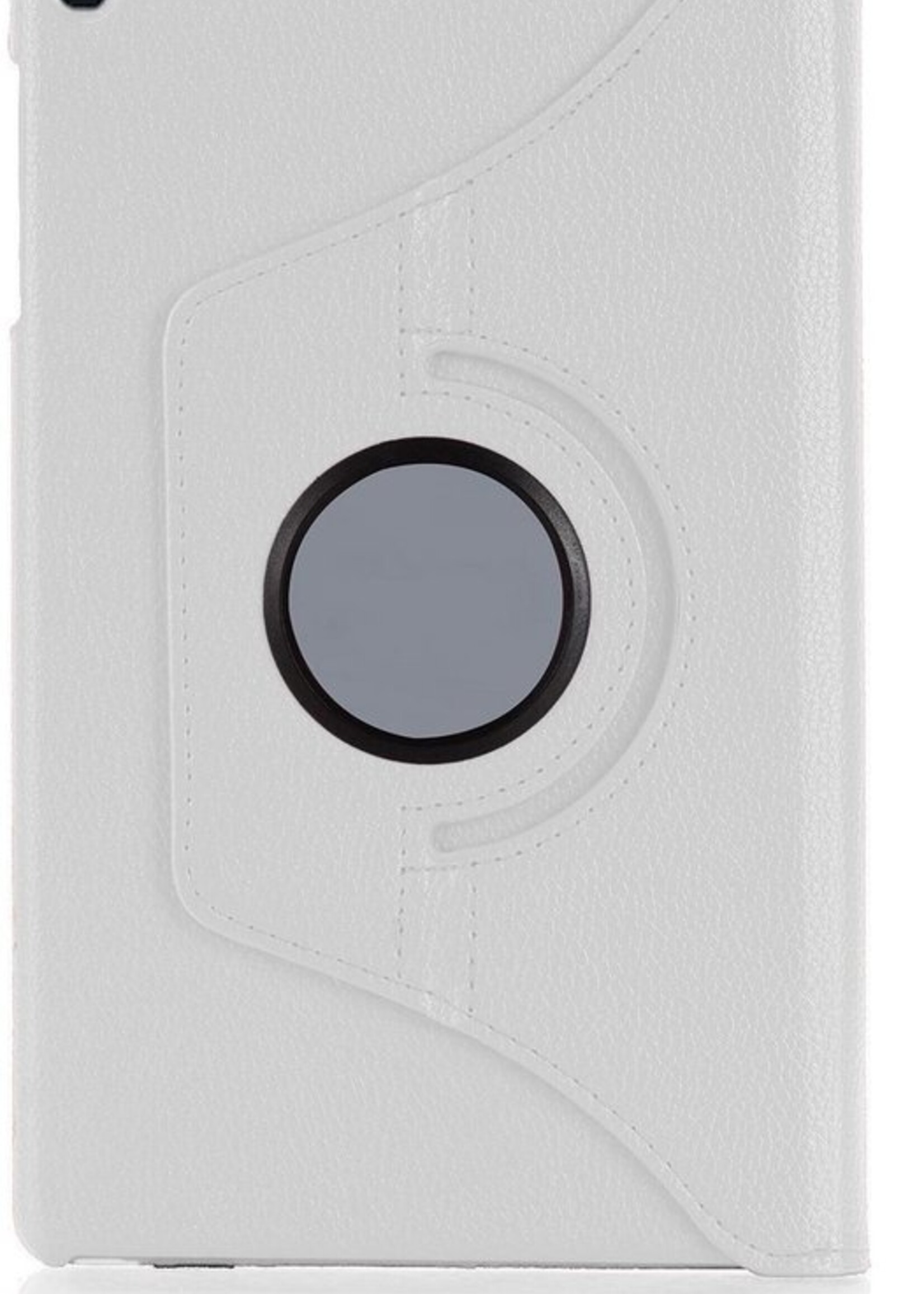BTH Hoes Geschikt voor Samsung Galaxy Tab A 10.1 2019 Hoes Case 360 Draaibare Hoes Cover - Hoesje Geschikt voor Samsung Tab A 10.1 2019 Hoesje Draaibaar - Wit