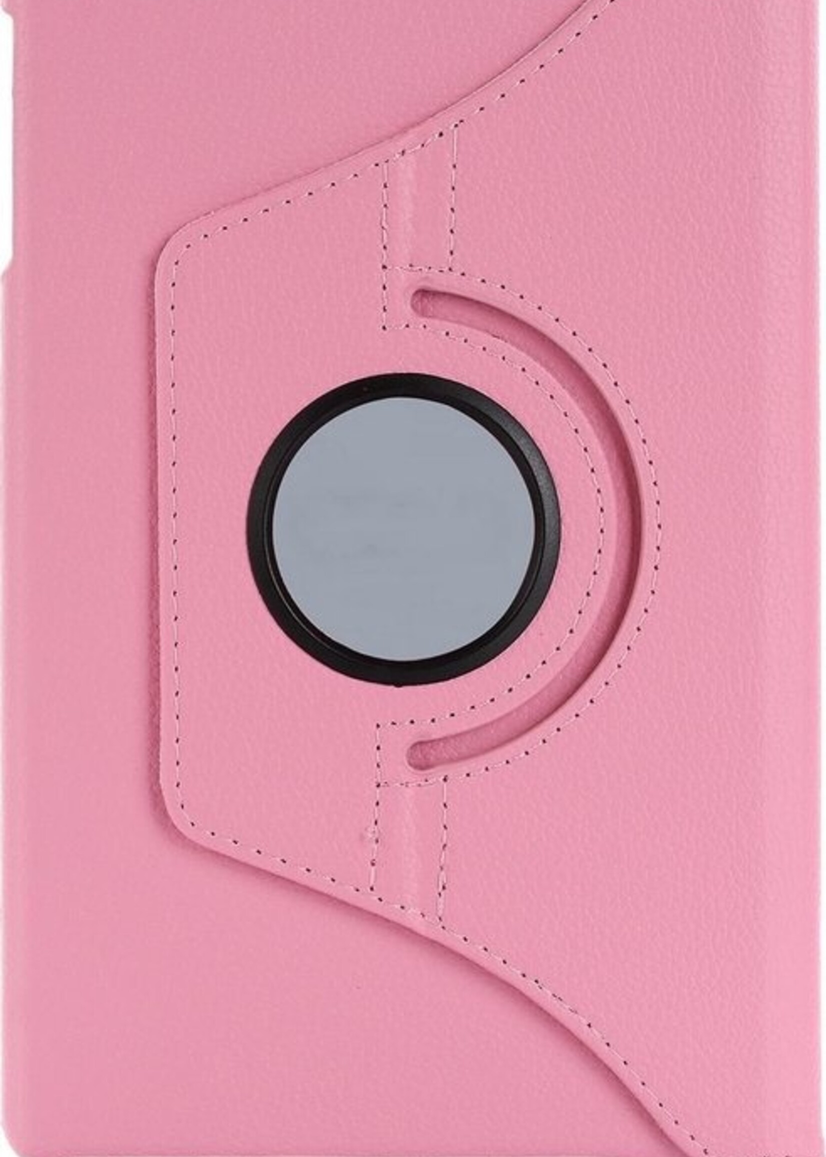 BTH Hoes Geschikt voor Samsung Galaxy Tab A 10.1 2019 Hoes Case 360 Draaibare Hoes Cover - Hoesje Geschikt voor Samsung Tab A 10.1 2019 Hoesje Draaibaar - Roze