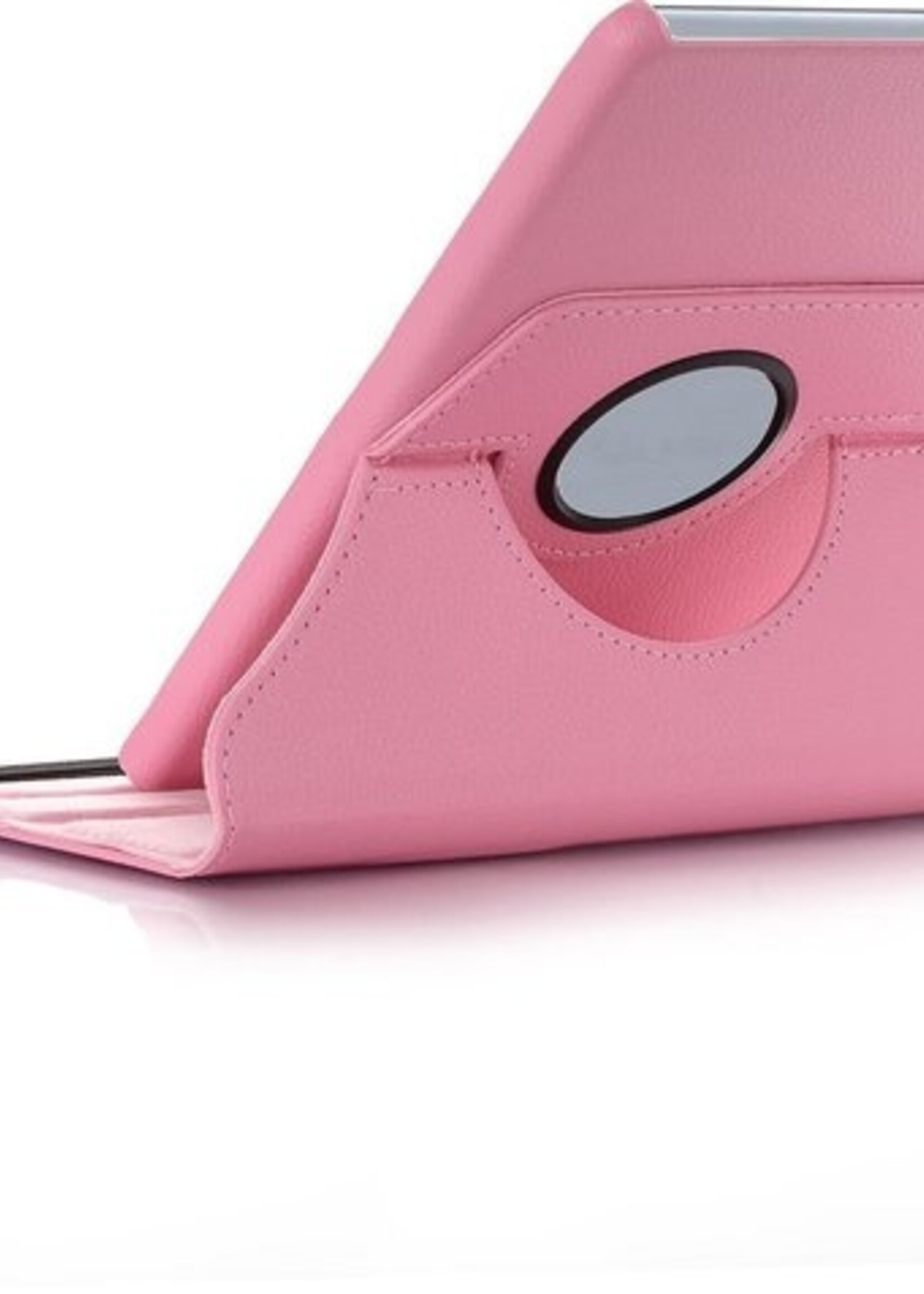 BTH Hoes Geschikt voor Samsung Galaxy Tab A 10.1 2019 Hoes Case 360 Draaibare Hoes Cover - Hoesje Geschikt voor Samsung Tab A 10.1 2019 Hoesje Draaibaar - Roze