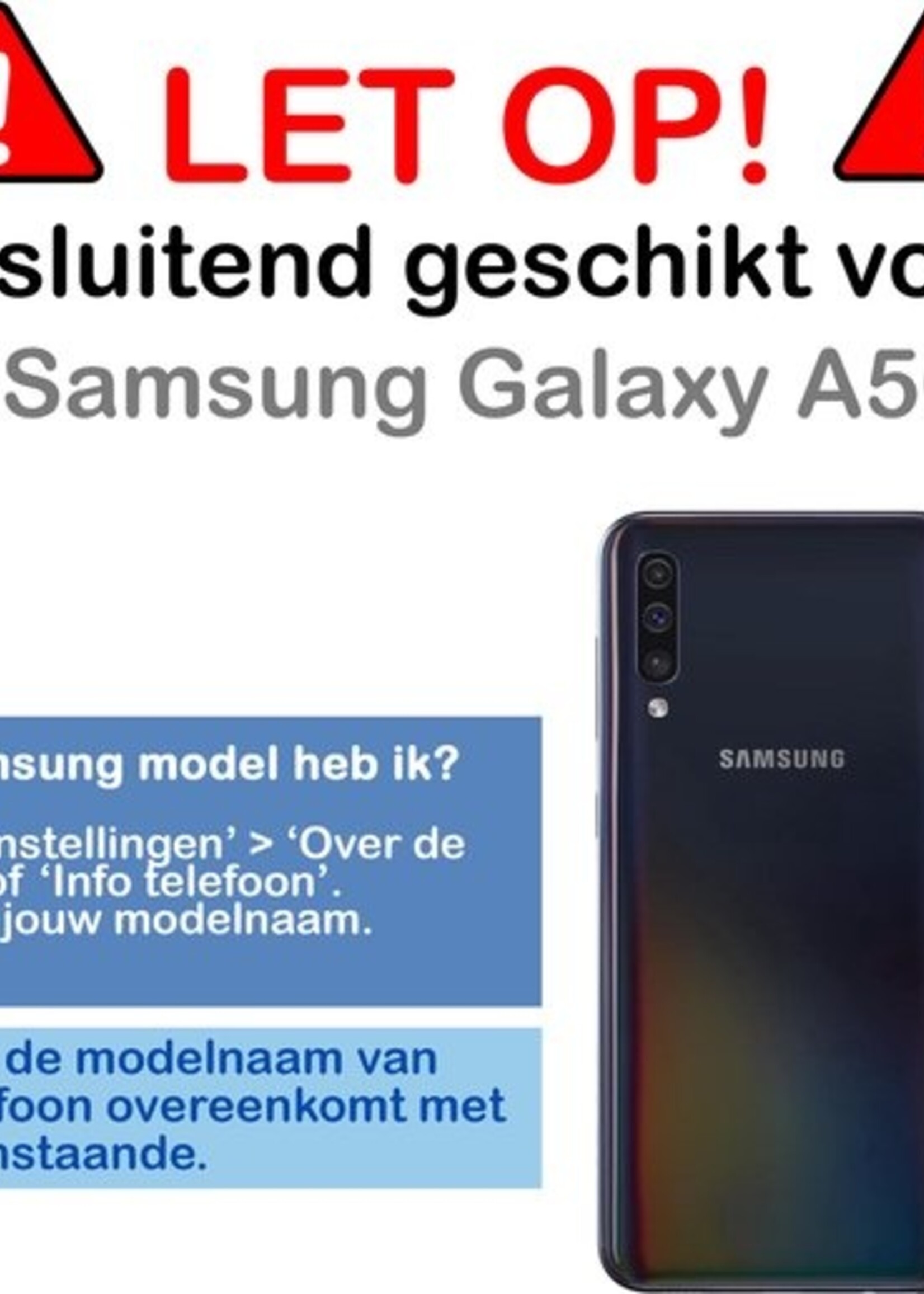 BTH Hoesje Geschikt voor Samsung Galaxy A50 Hoesje Siliconen Shock Proof Case Hoes - Hoes Geschikt voor Samsung A50 Hoes Cover Case Shockproof - Transparant