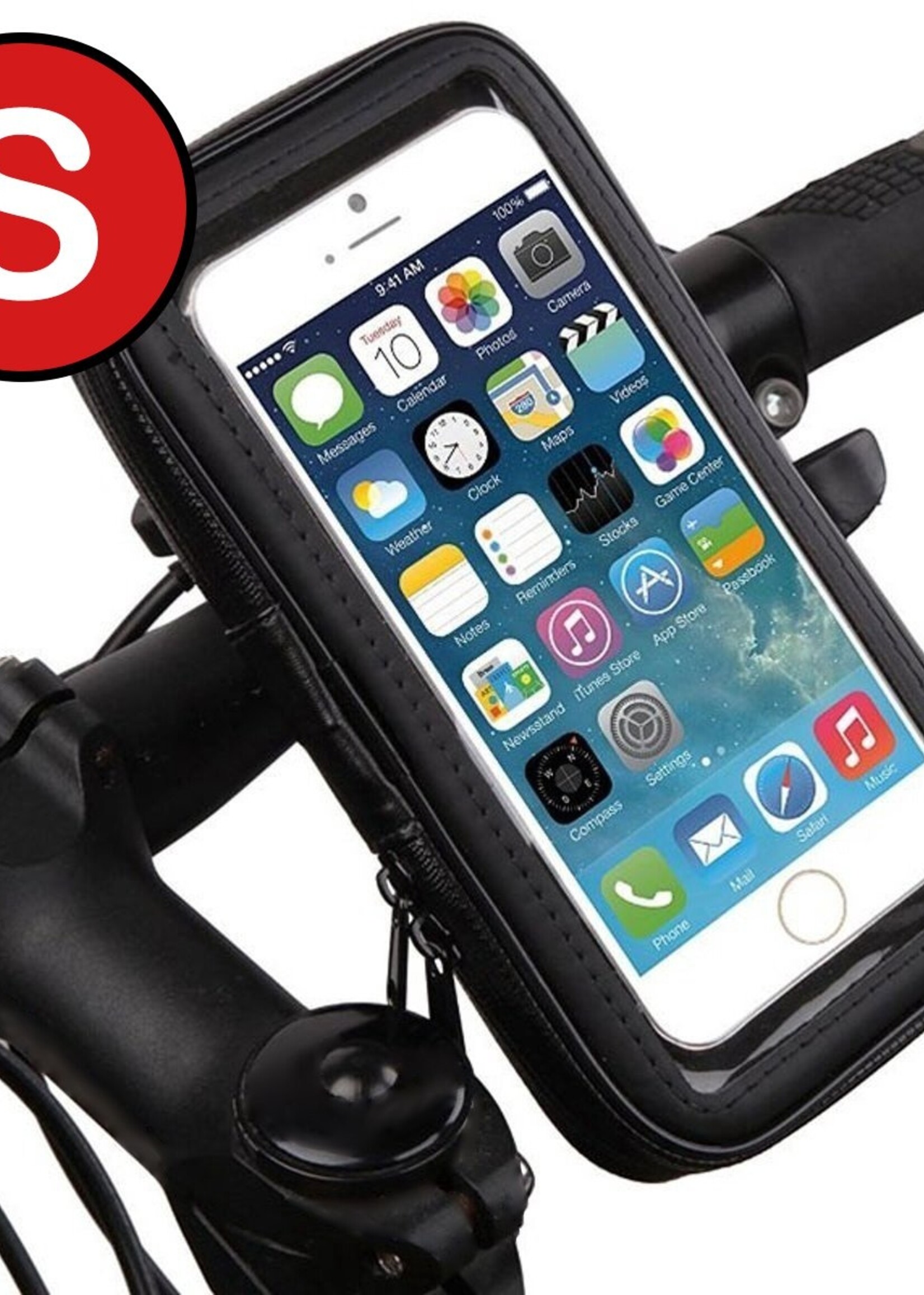 BTH Telefoonhouder Fiets Universeel Waterdicht 360 Draaibaar - Small