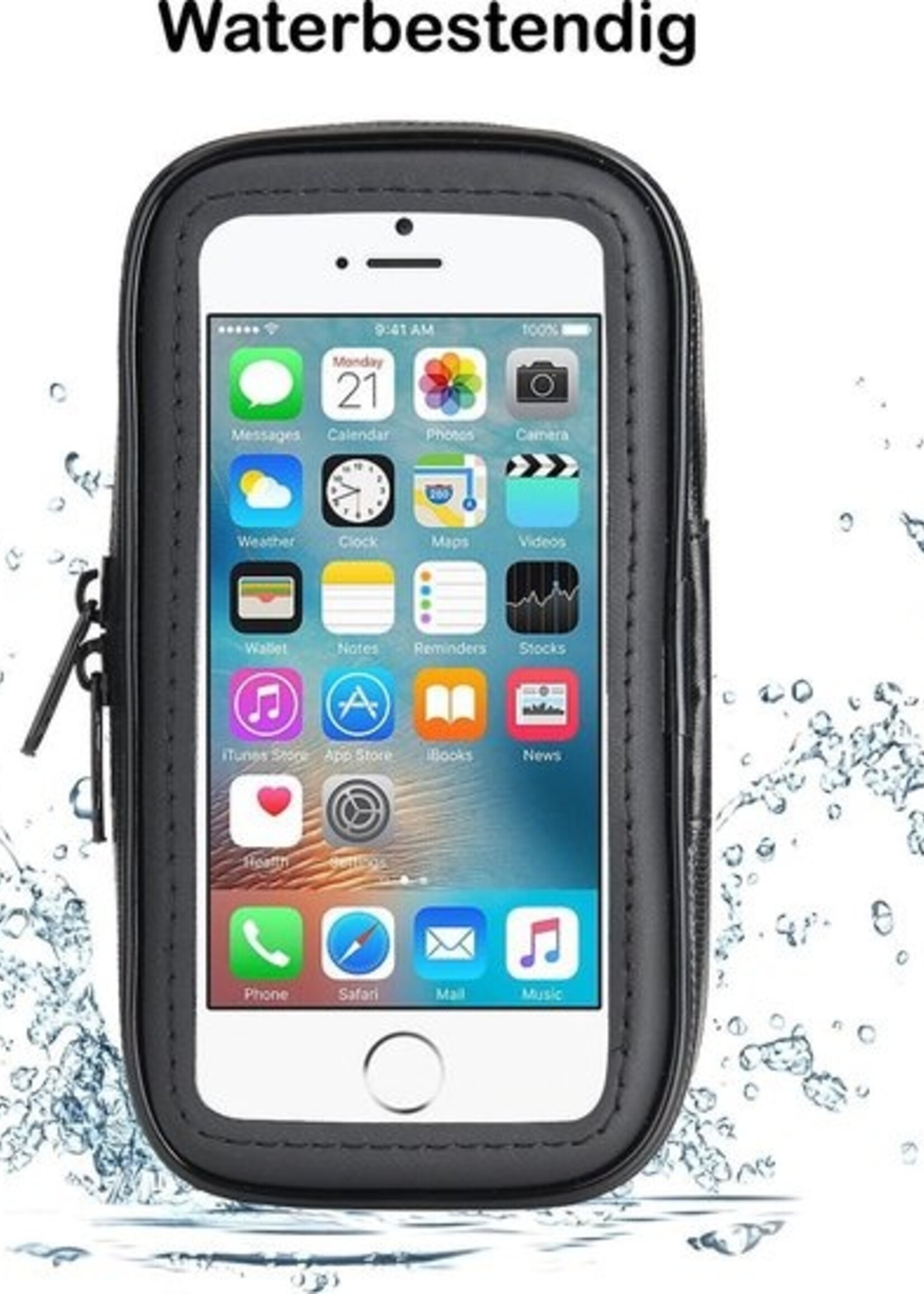 BTH Telefoonhouder Fiets Universeel Waterdicht 360 Draaibaar - XL