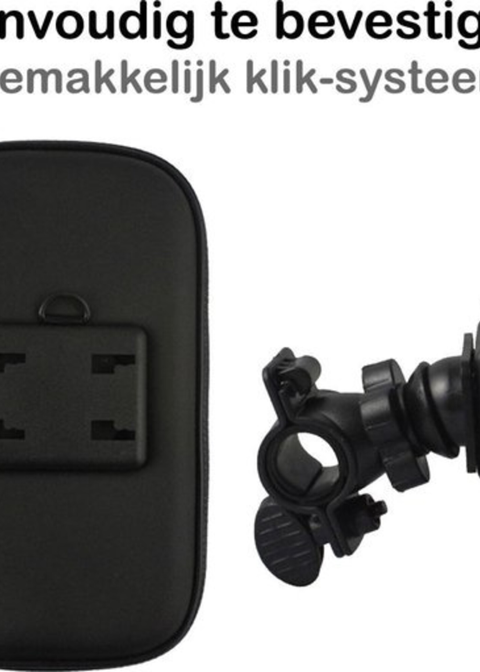 BTH Telefoonhouder Fiets Universeel Waterdicht 360 Draaibaar - XL
