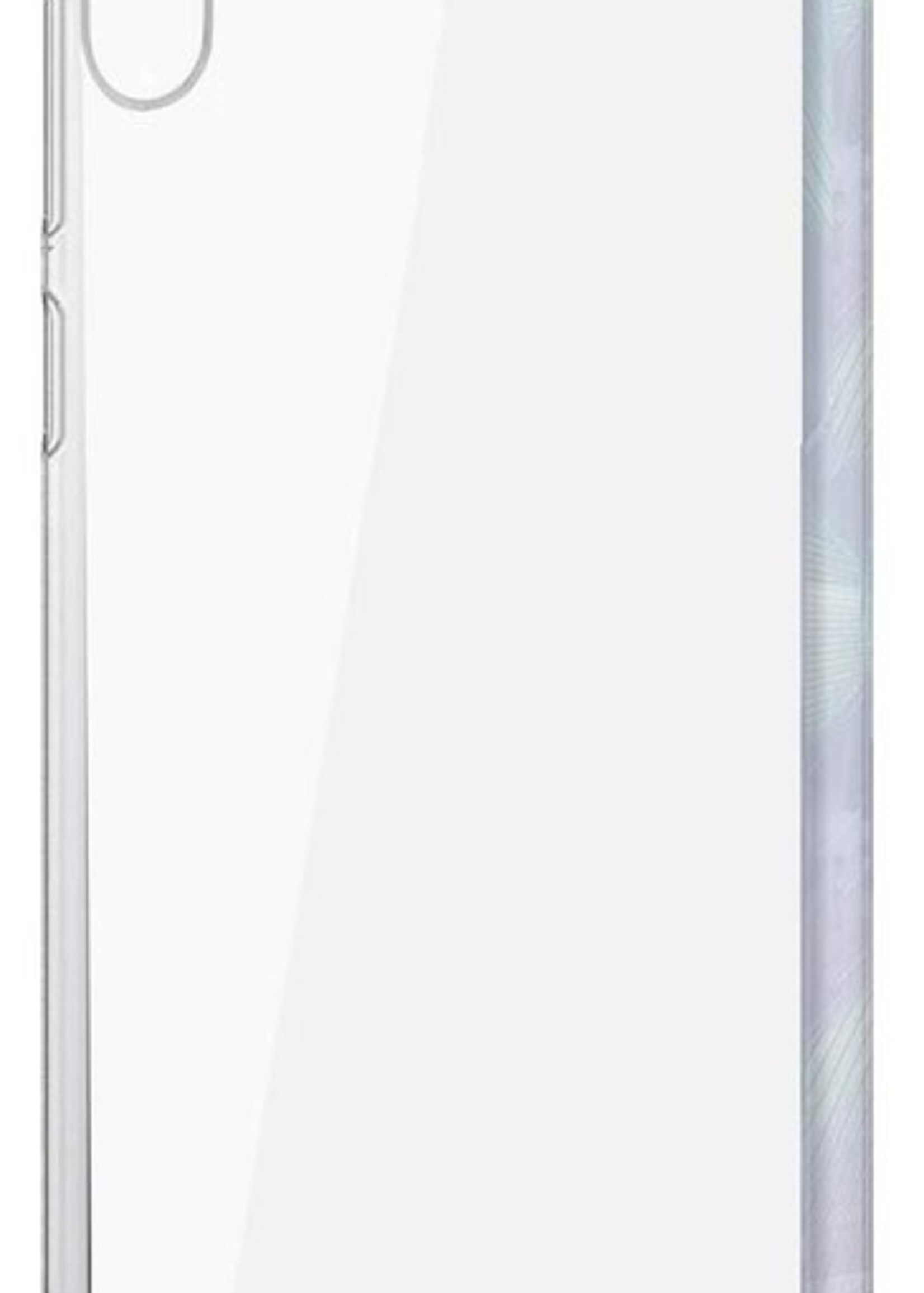 BTH Hoesje Geschikt voor Samsung A10 Hoesje Siliconen Shock Proof Case Hoes - Hoes Geschikt voor Samsung Galaxy A10 Hoes Cover Case Shockproof - Transparant