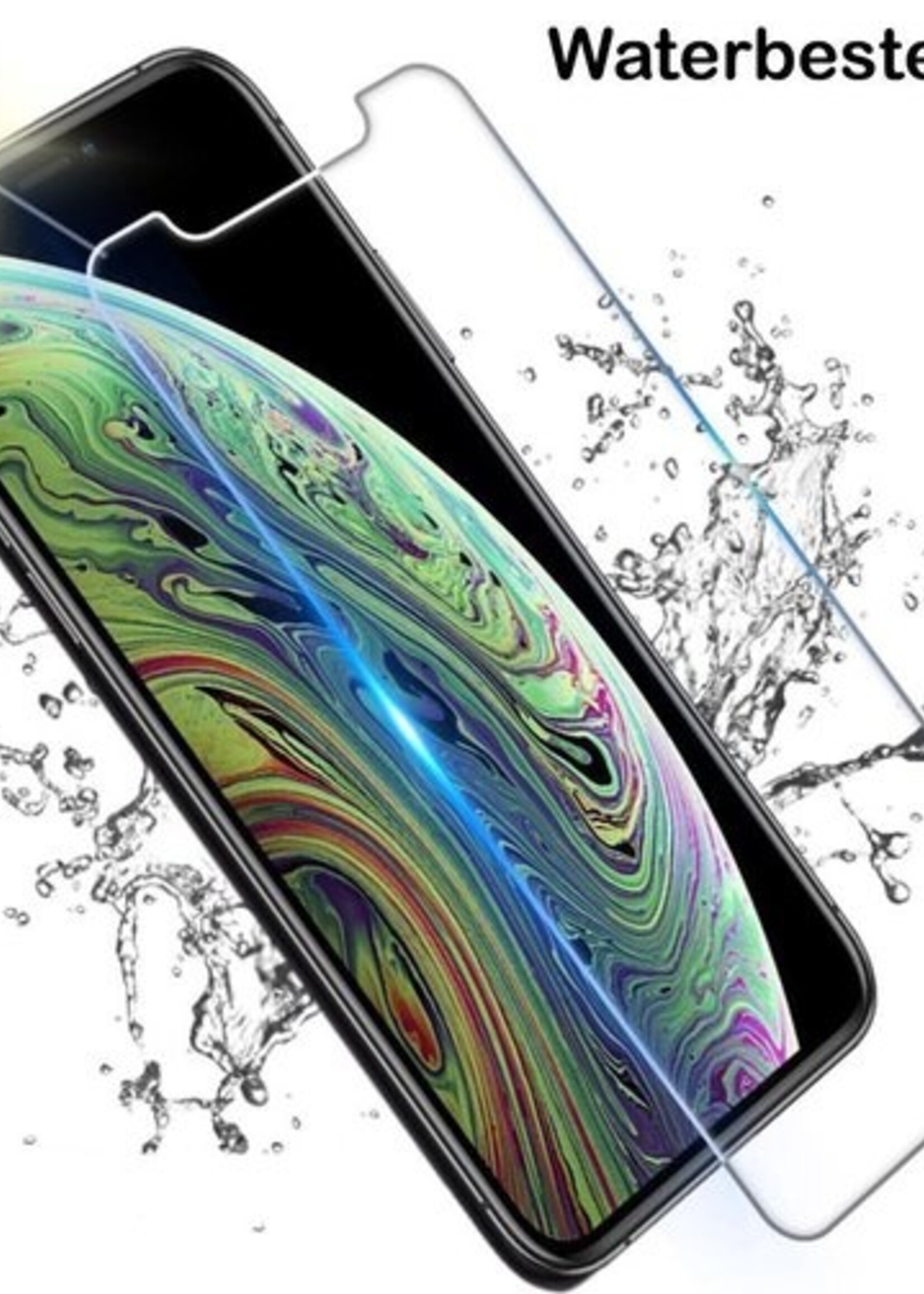 BTH Hoesje Geschikt voor iPhone X Hoesje Siliconen Shock Proof Case Hoes - Hoes Geschikt voor iPhone X Hoes Cover Case Shockproof - Transparant