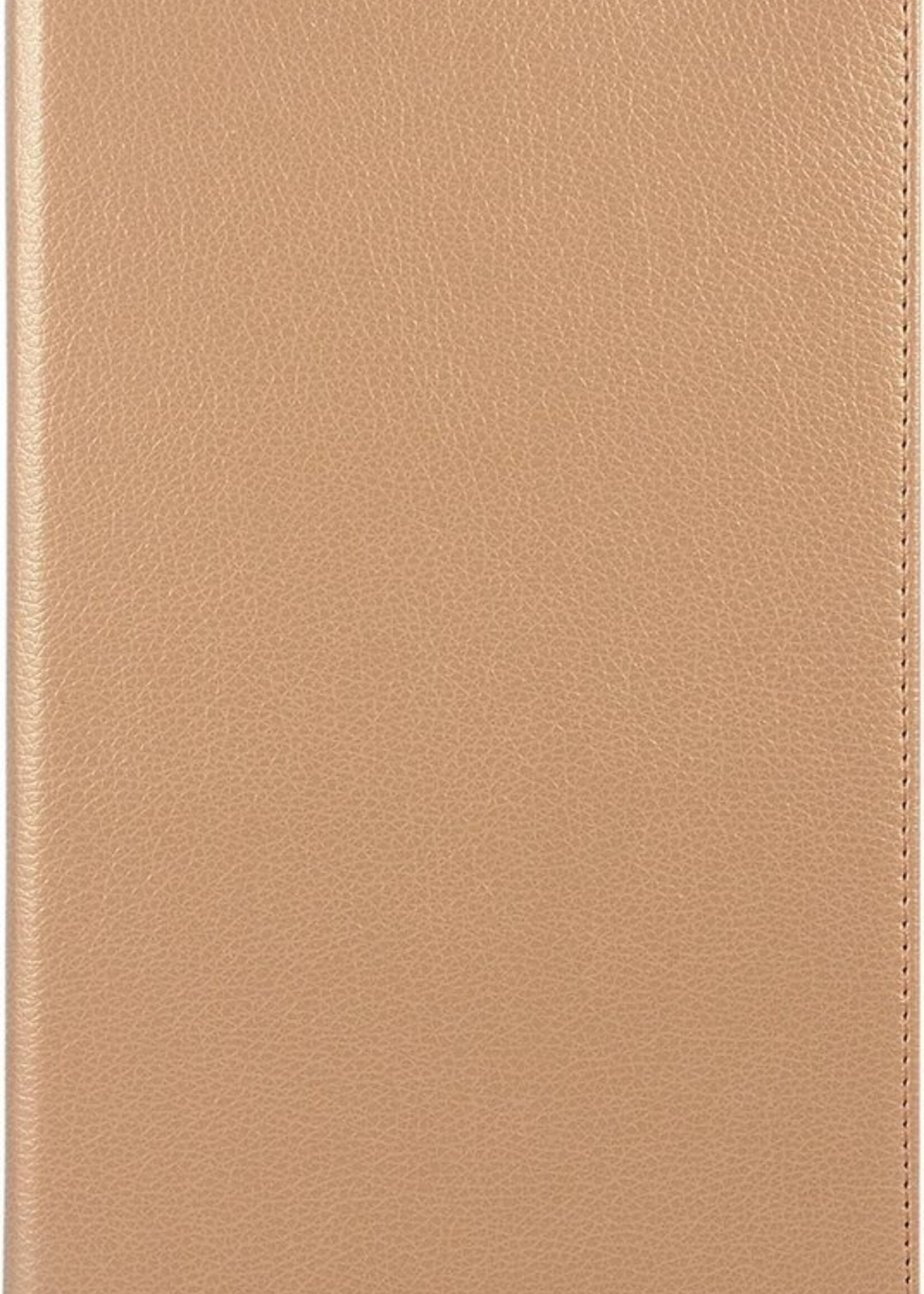 BTH Hoes Geschikt voor Samsung Galaxy Tab A 10.1 2019 Hoes Case 360 Draaibare Hoes Cover - Hoesje Geschikt voor Samsung Tab A 10.1 2019 Hoesje Draaibaar - Goud