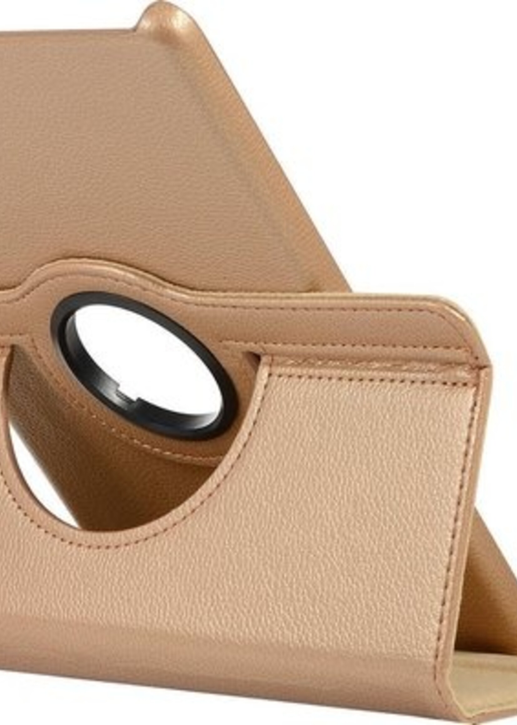 BTH Hoes Geschikt voor Samsung Galaxy Tab A 10.1 2019 Hoes Case 360 Draaibare Hoes Cover - Hoesje Geschikt voor Samsung Tab A 10.1 2019 Hoesje Draaibaar - Goud