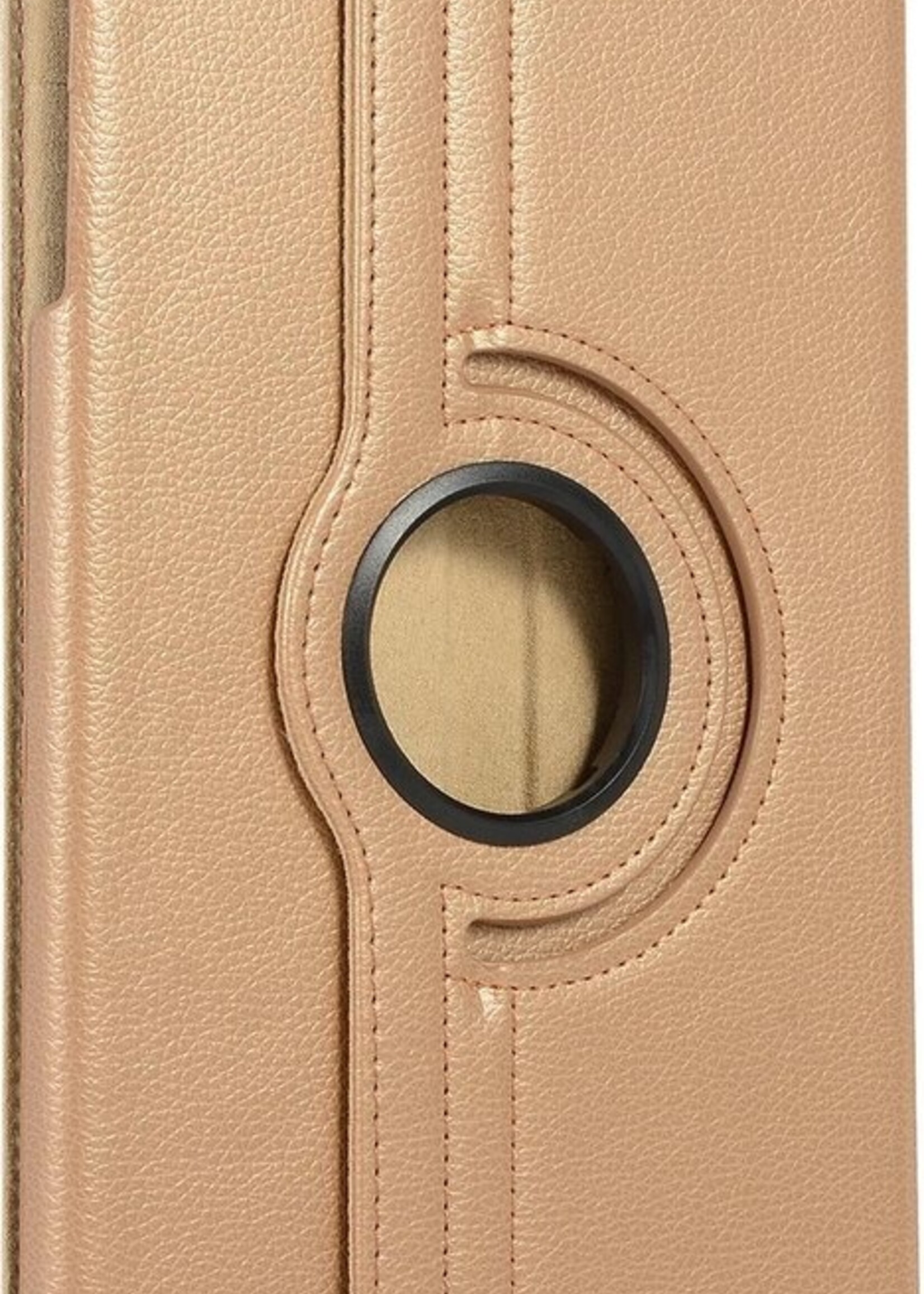 BTH Hoes Geschikt voor Samsung Galaxy Tab A 10.1 2019 Hoes Case 360 Draaibare Hoes Cover - Hoesje Geschikt voor Samsung Tab A 10.1 2019 Hoesje Draaibaar - Goud