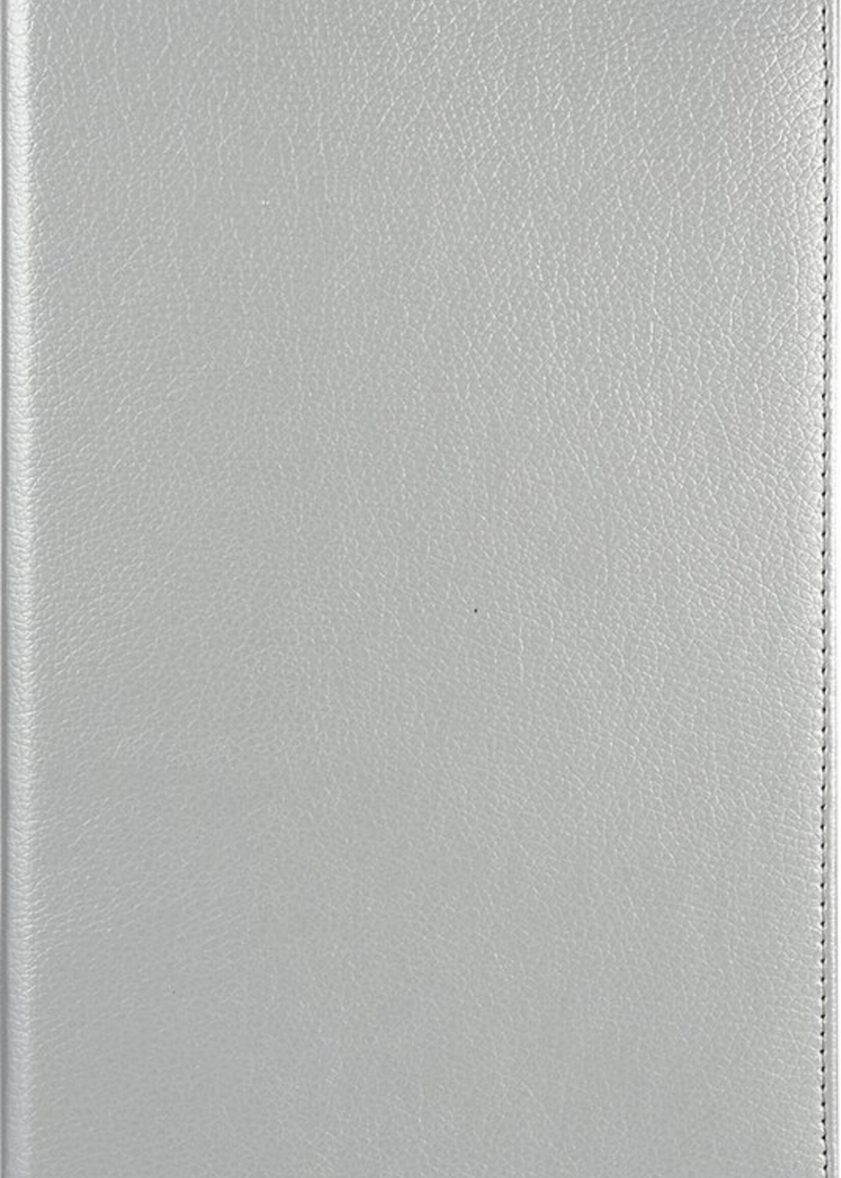 BTH Hoes Geschikt voor Samsung Galaxy Tab A 10.1 2019 Hoes Case 360 Draaibare Hoes Cover - Hoesje Geschikt voor Samsung Tab A 10.1 2019 Hoesje Draaibaar - Zilver