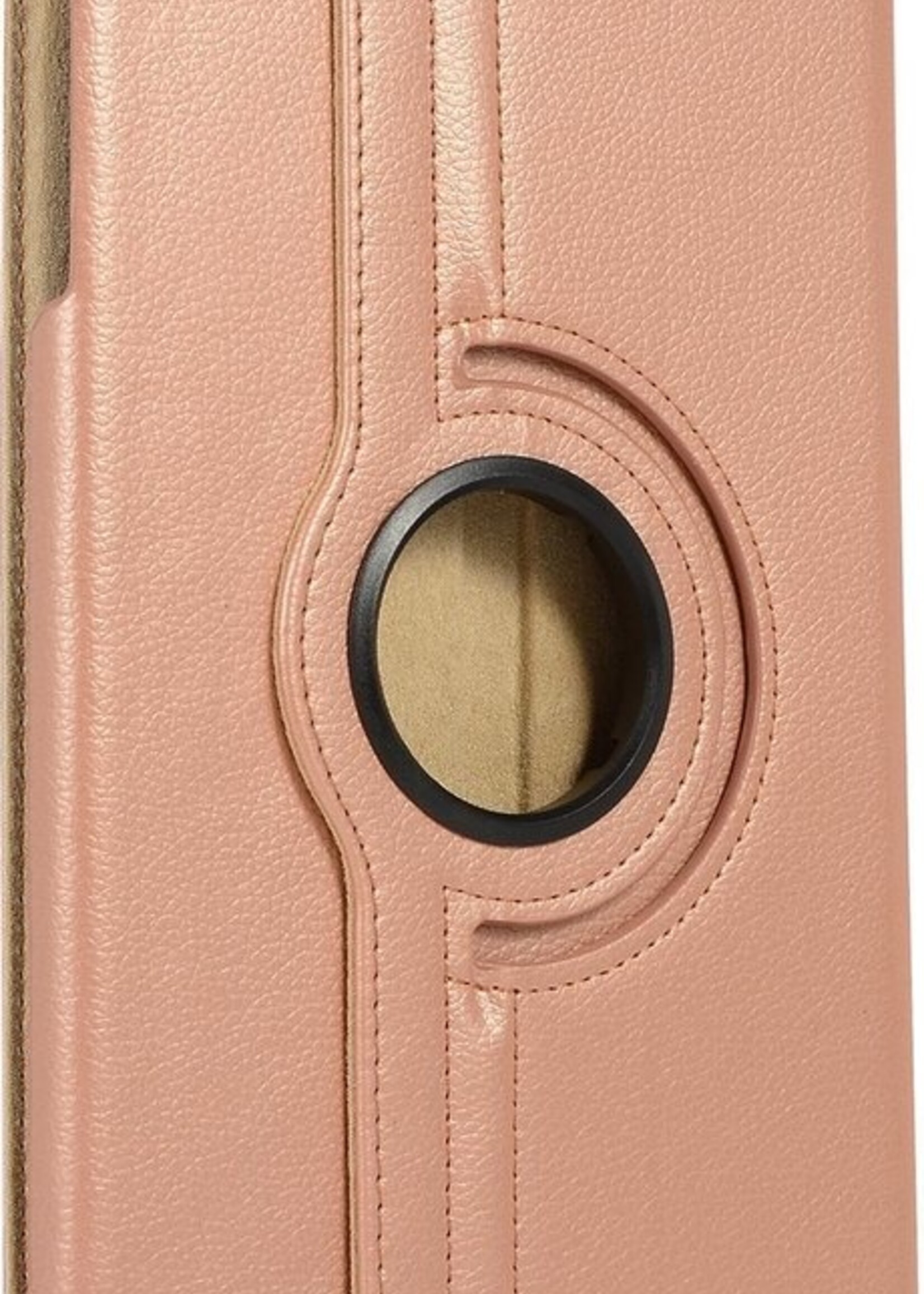 BTH Hoes Geschikt voor Samsung Galaxy Tab A 10.1 2019 Hoes Case 360 Draaibare Hoes Cover - Hoesje Geschikt voor Samsung Tab A 10.1 2019 Hoesje Draaibaar - Rosé goud