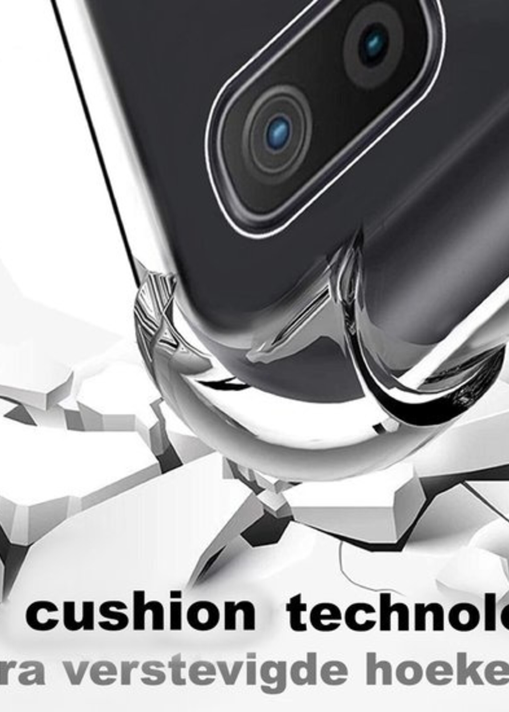 BTH Hoesje Geschikt voor Samsung A20e Hoesje Siliconen Shock Proof Case Hoes - Hoes Geschikt voor Samsung Galaxy A20e Hoes Cover Case Shockproof - Transparant