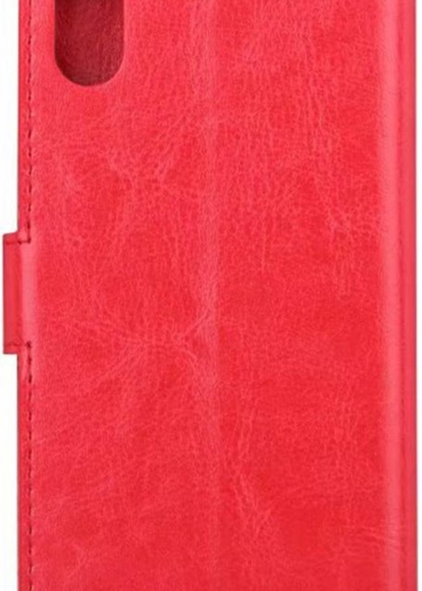 BTH Hoesje Geschikt voor iPhone XR Hoesje Book Case Hoes Portemonnee Cover Walletcase - Hoes Geschikt voor iPhone XR Hoes Bookcase Hoesje - Rood