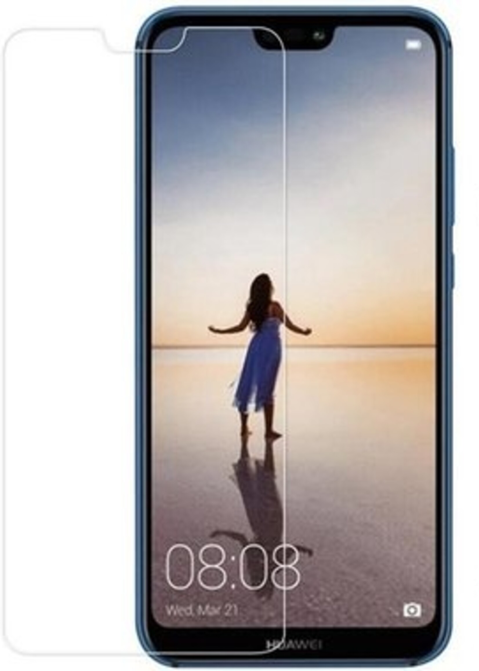 BTH Screenprotector Geschikt voor Huawei P20 Lite 2018 Screenprotector Glas Gehard Tempered Glass - Screenprotector Geschikt voor Huawei P20 Lite (2018) Screen Protector Screen Cover