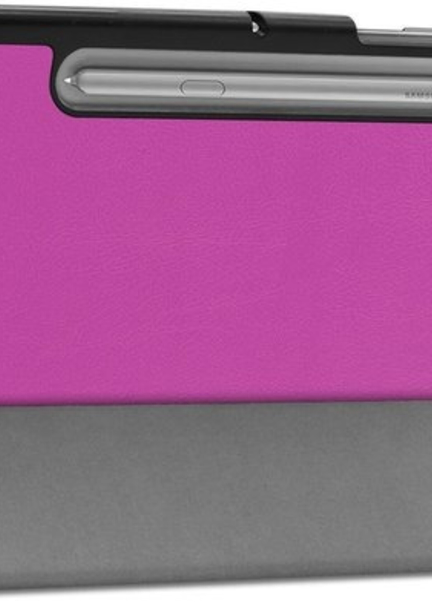BTH Hoes Geschikt voor Samsung Galaxy Tab S6 Hoes Book Case Hoesje Trifold Cover - Hoesje Geschikt voor Samsung Tab S6 Hoesje Bookcase - Paars