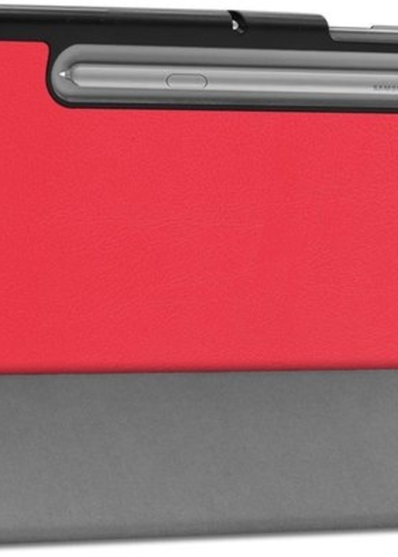 BTH Hoes Geschikt voor Samsung Galaxy Tab S6 Hoes Book Case Hoesje Trifold Cover - Hoesje Geschikt voor Samsung Tab S6 Hoesje Bookcase - Rood