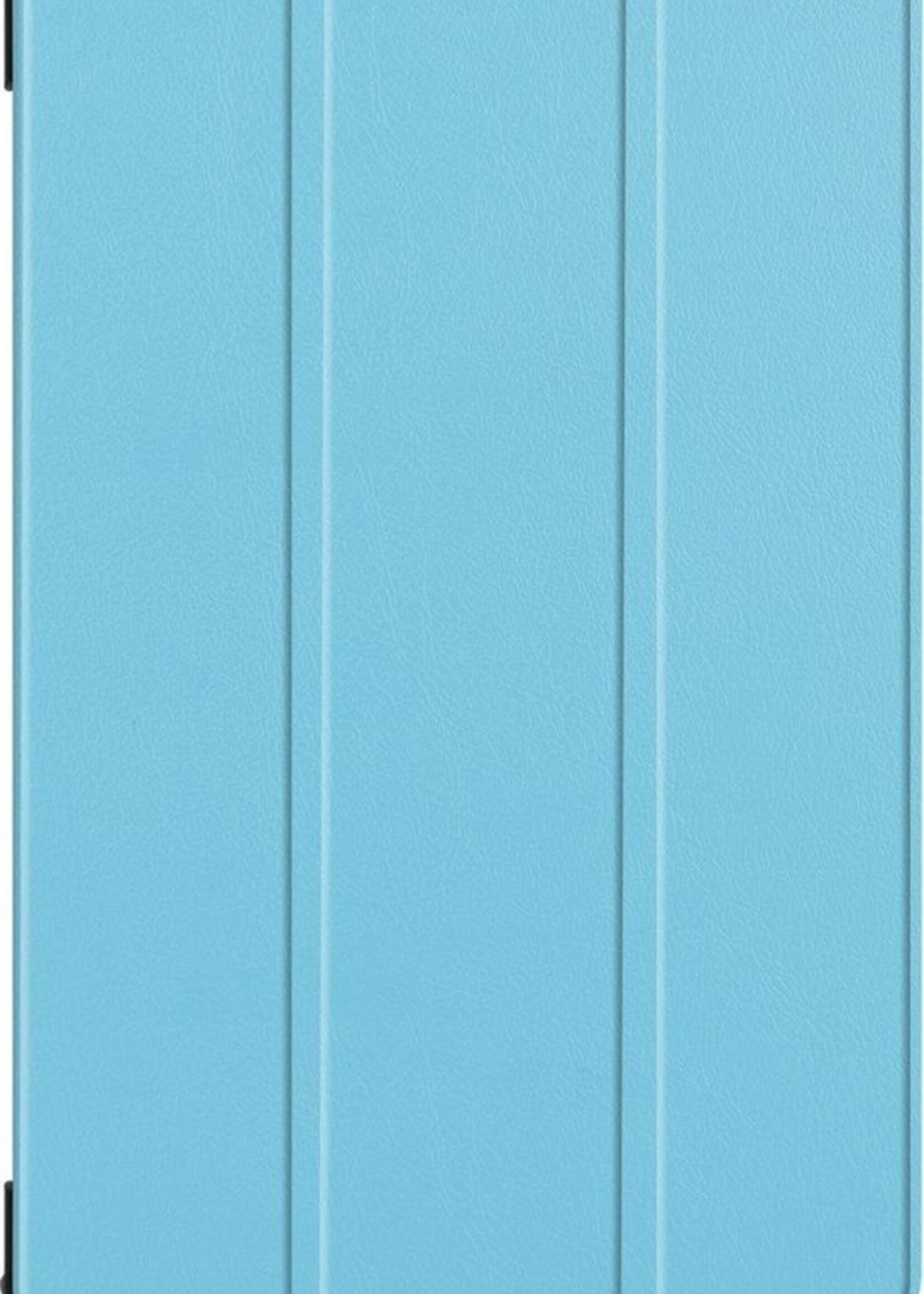 BTH Hoes Geschikt voor Samsung Galaxy Tab S6 Hoes Book Case Hoesje Trifold Cover - Hoesje Geschikt voor Samsung Tab S6 Hoesje Bookcase - Blauw