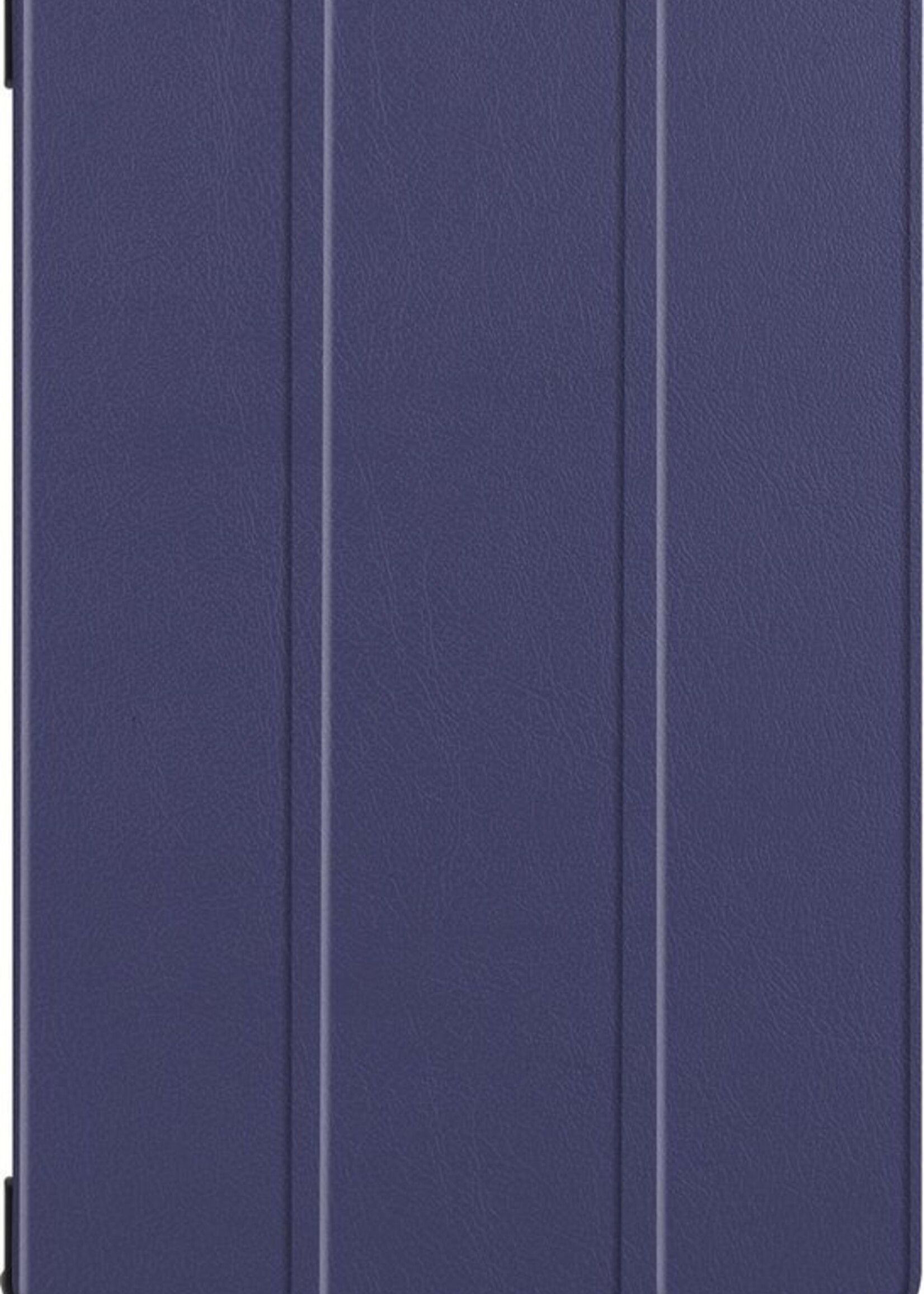 BTH Hoes Geschikt voor Samsung Galaxy Tab S6 Hoes Book Case Hoesje Trifold Cover - Hoesje Geschikt voor Samsung Tab S6 Hoesje Bookcase - Blauw