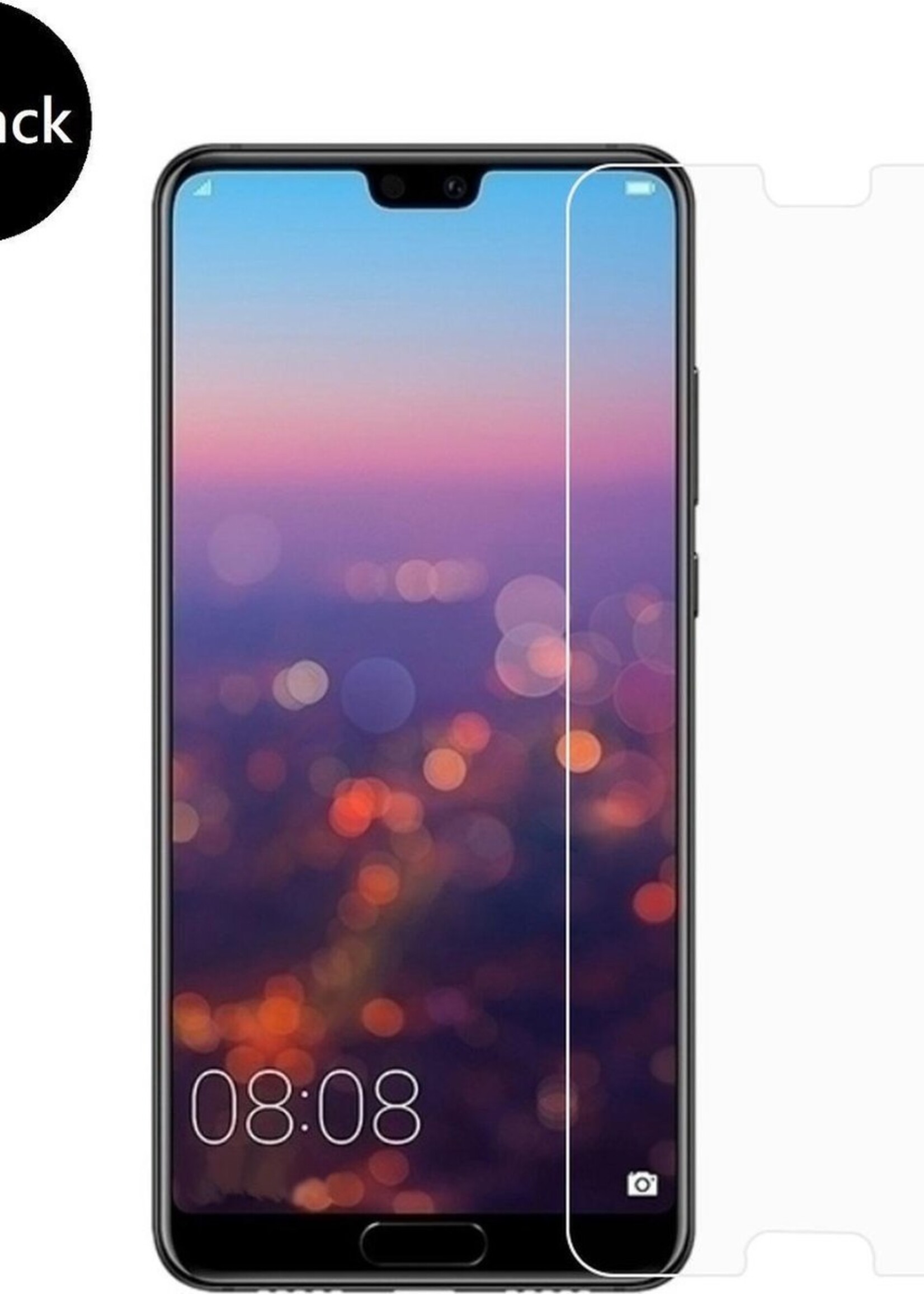 BTH Screenprotector Geschikt voor Huawei P20 Screenprotector Glas Gehard Tempered Glass - Screenprotector Geschikt voor Huawei P20 Screen Protector Screen Cover - 2 PACK