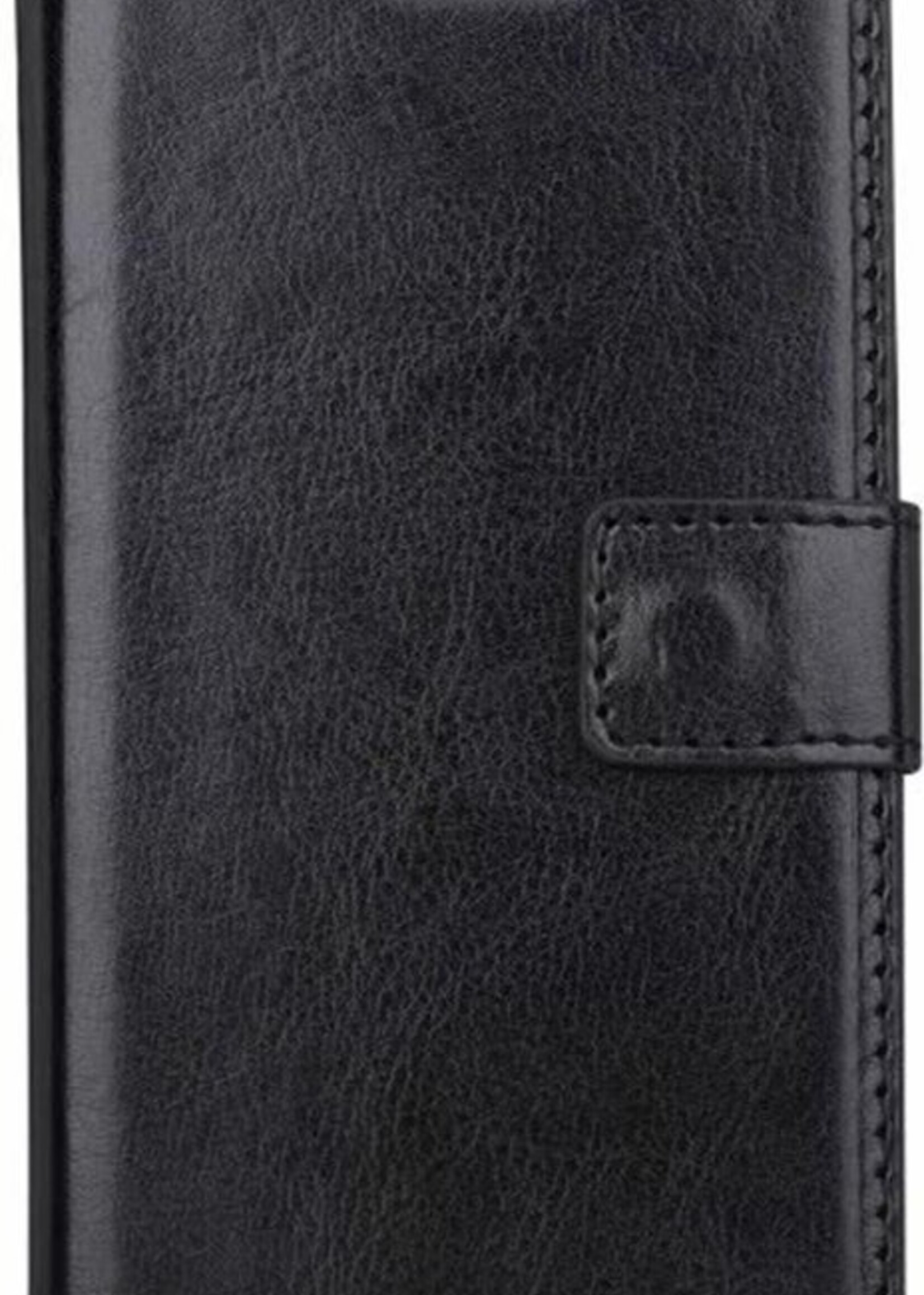 BTH Hoesje Geschikt voor iPhone X Hoesje Book Case Hoes Portemonnee Cover Walletcase - Hoes Geschikt voor iPhone X Hoes Bookcase Hoesje - Zwart