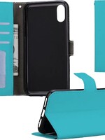 BTH BTH iPhone X Flip Wallet Hoesje Cover Book Case Flip Hoes – Turquoise