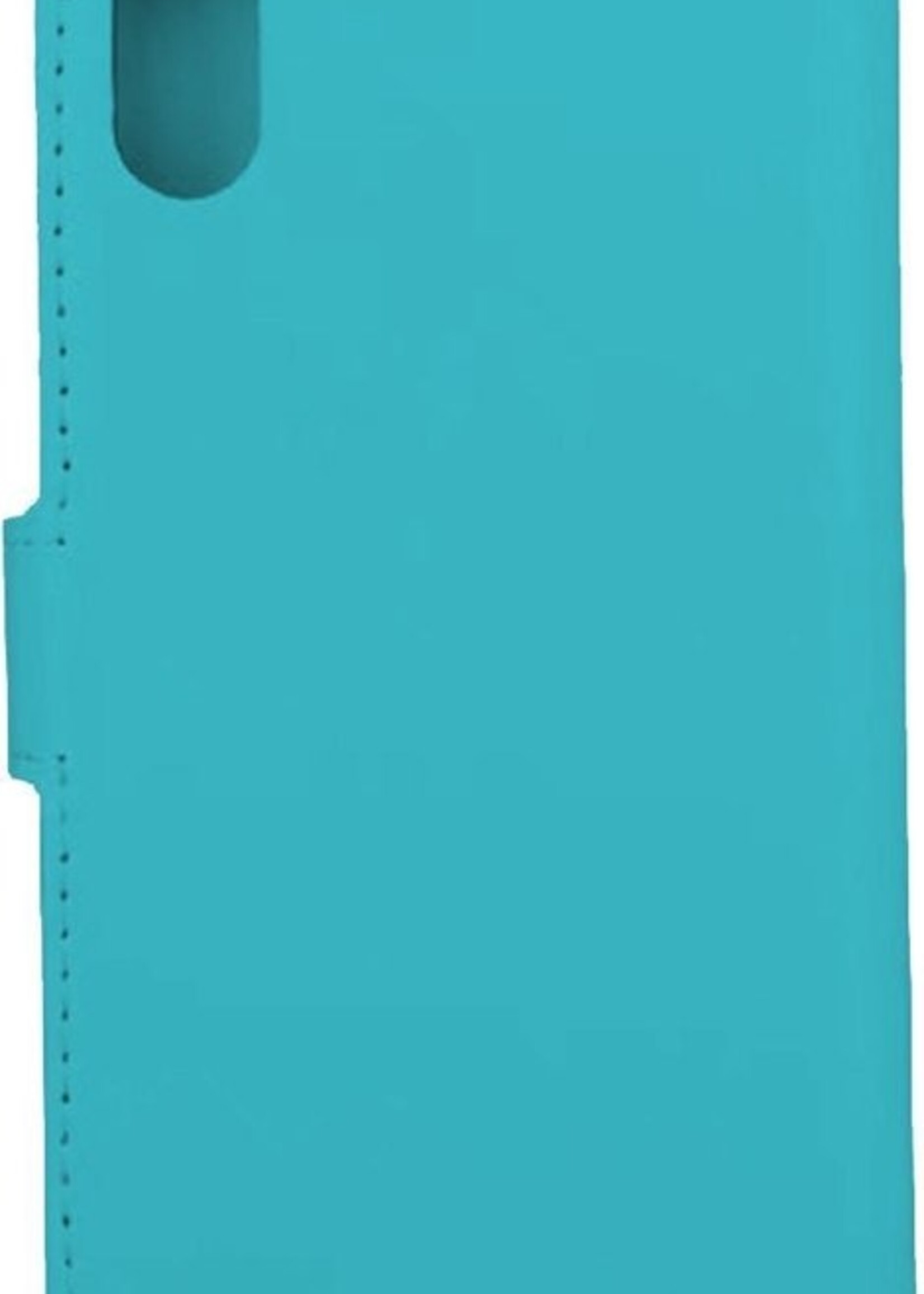BTH Hoesje Geschikt voor iPhone X Hoesje Book Case Hoes Portemonnee Cover Walletcase - Hoes Geschikt voor iPhone X Hoes Bookcase Hoesje - Turquoise