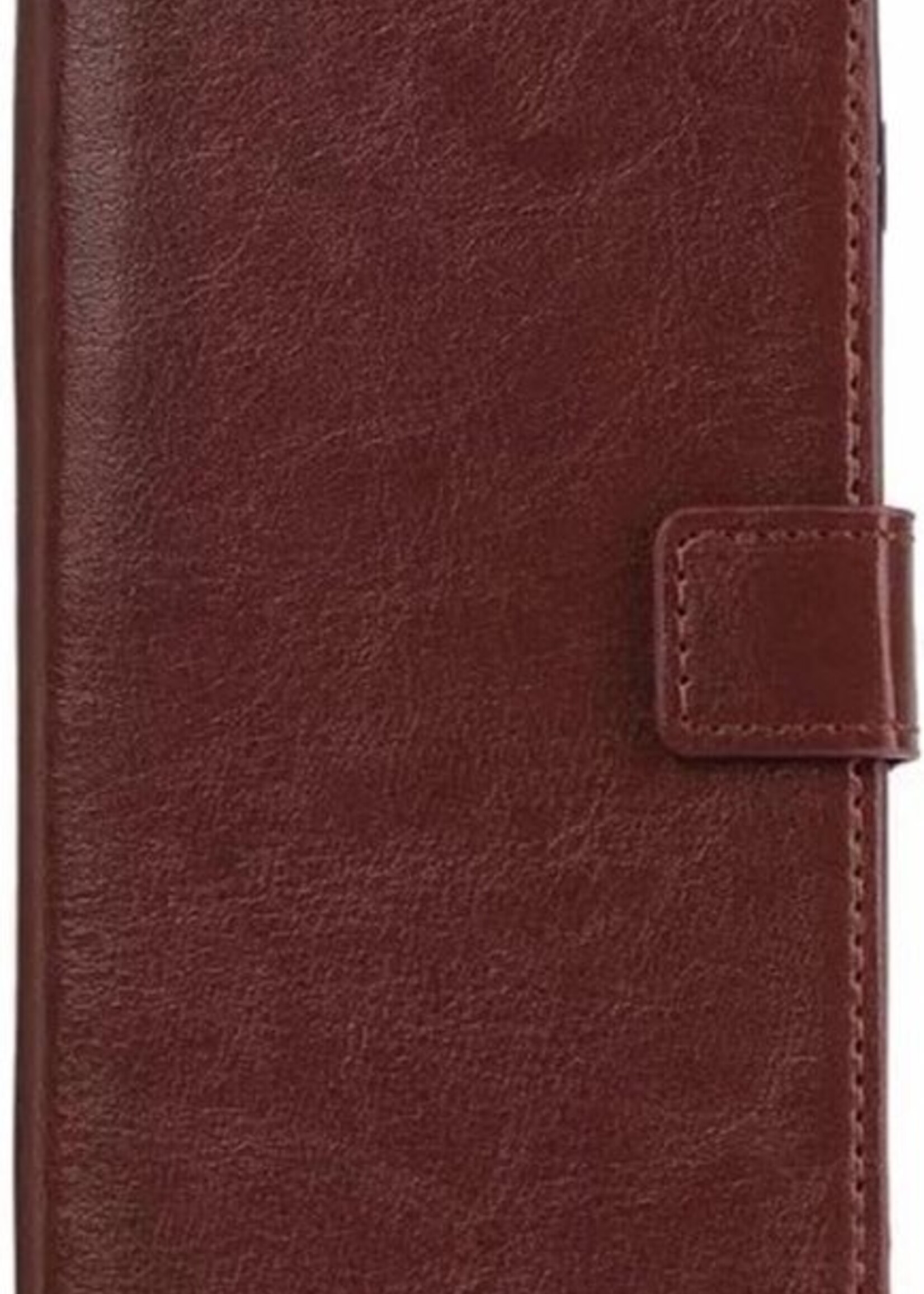 BTH Hoesje Geschikt voor iPhone 7 Hoesje Book Case Hoes Portemonnee Cover Walletcase - Hoes Geschikt voor iPhone 7 Hoes Bookcase Hoesje - Bruin