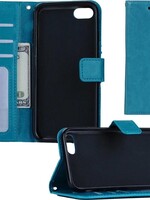 BTH BTH iPhone 7 Flip Case Cover Flip Hoesje Book Case Hoes Turquoise