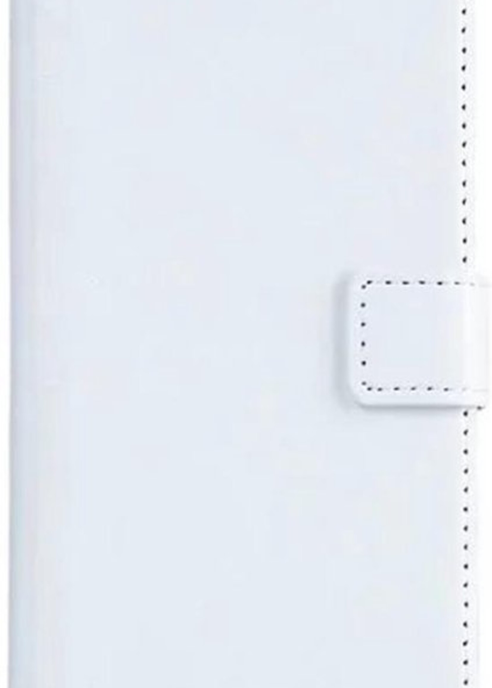 BTH Hoesje Geschikt voor iPhone 7 Hoesje Book Case Hoes Portemonnee Cover Walletcase - Hoes Geschikt voor iPhone 7 Hoes Bookcase Hoesje - Wit