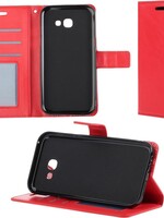 BTH BTH Samsung A5 (2017) Flip Wallet Hoesje Cover Book Case Hoes - Rood