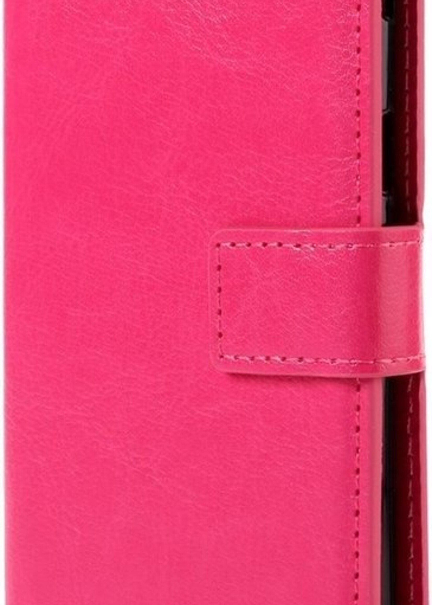 BTH Hoesje Geschikt voor Samsung Galaxy A5 2017 Hoesje Book Case Hoes Portemonnee Cover Walletcase - Hoes Geschikt voor Samsung A5 2017 Hoes Bookcase Hoesje - Roze