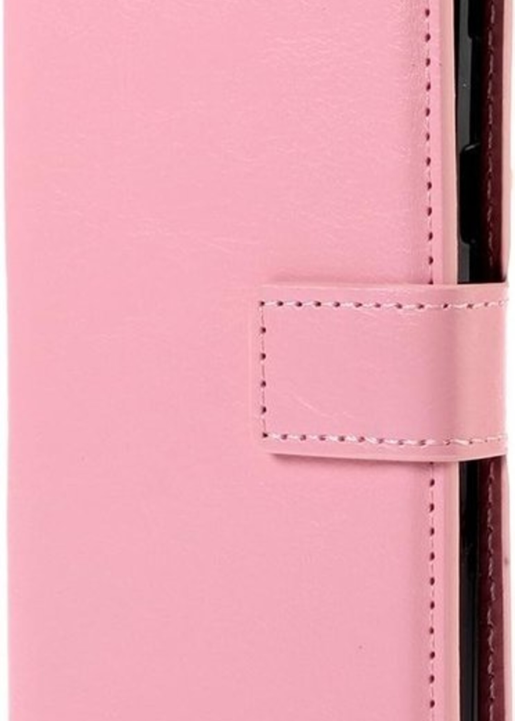BTH Hoesje Geschikt voor Samsung Galaxy A5 2017 Hoesje Book Case Hoes Portemonnee Cover Walletcase - Hoes Geschikt voor Samsung A5 2017 Hoes Bookcase Hoesje - Roze