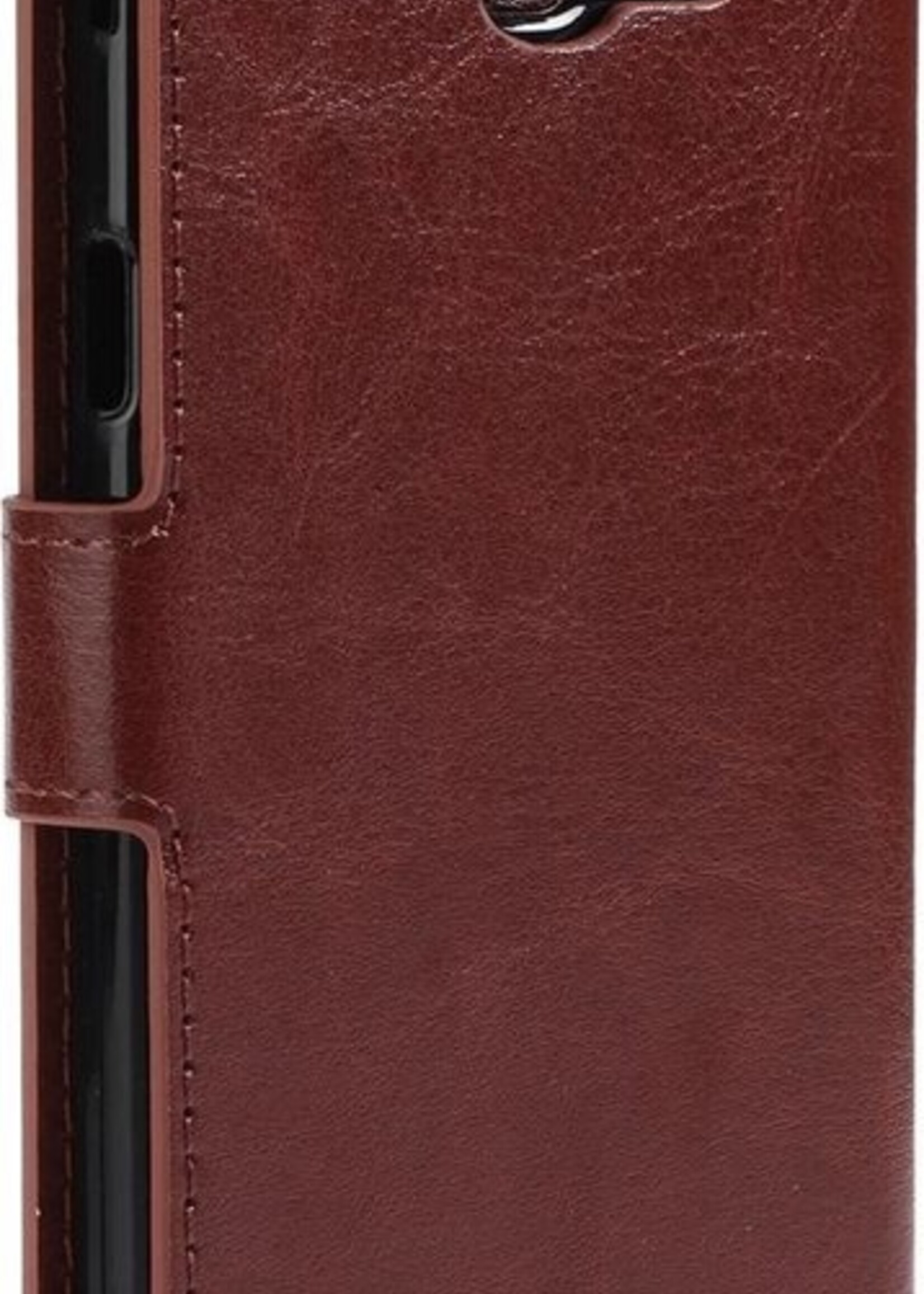 BTH Hoesje Geschikt voor Samsung Galaxy A5 2017 Hoesje Book Case Hoes Portemonnee Cover Walletcase - Hoes Geschikt voor Samsung A5 2017 Hoes Bookcase Hoesje - Bruin