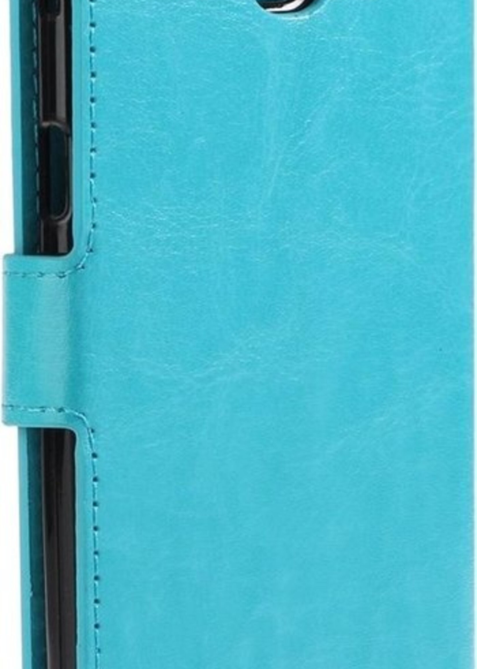 BTH Hoesje Geschikt voor Samsung Galaxy A5 2017 Hoesje Book Case Hoes Portemonnee Cover Walletcase - Hoes Geschikt voor Samsung A5 2017 Hoes Bookcase Hoesje - Turquoise