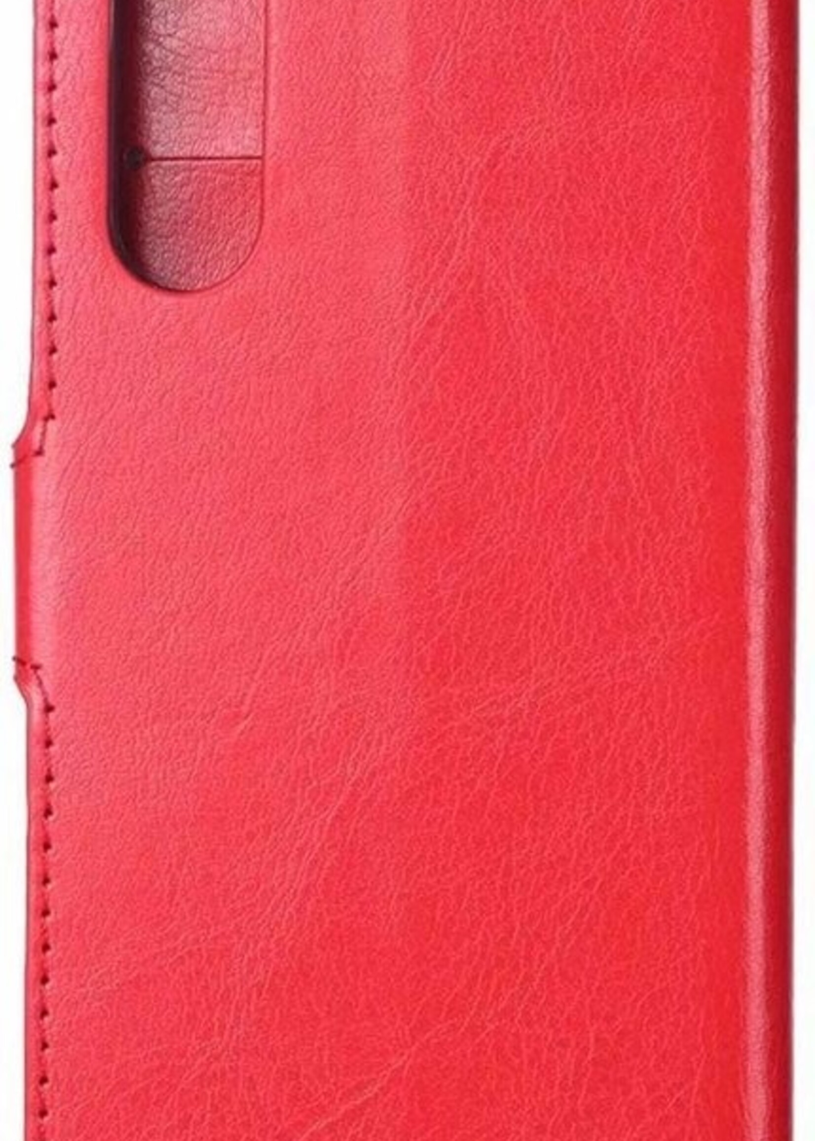 BTH Hoesje Geschikt voor Samsung Galaxy A50 Hoesje Book Case Hoes Portemonnee Cover Walletcase - Hoes Geschikt voor Samsung A50 Hoes Bookcase Hoesje - Rood