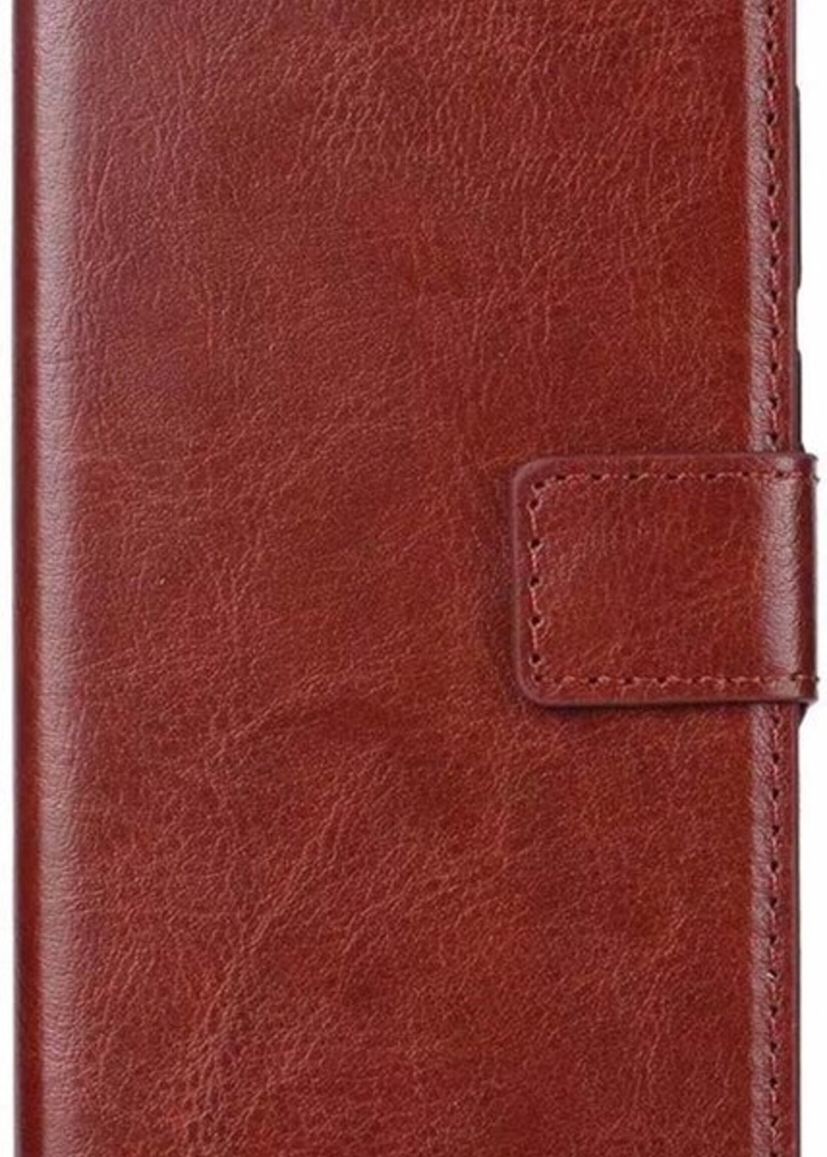 BTH Hoesje Geschikt voor Samsung Galaxy A50 Hoesje Book Case Hoes Portemonnee Cover Walletcase - Hoes Geschikt voor Samsung A50 Hoes Bookcase Hoesje - Bruin