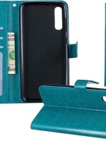 BTH BTH Samsung Galaxy A50 Flip Case Hoesje Cover Book Case Hoes - Turquoise