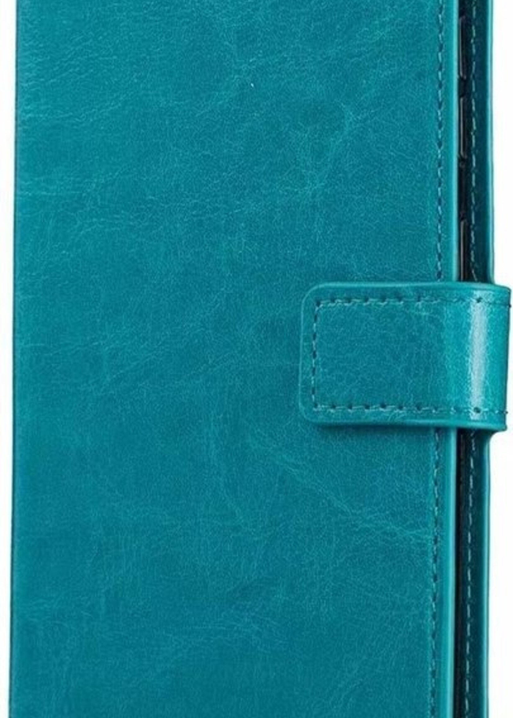 BTH Hoesje Geschikt voor Samsung Galaxy A50 Hoesje Book Case Hoes Portemonnee Cover Walletcase - Hoes Geschikt voor Samsung A50 Hoes Bookcase Hoesje - Turquoise